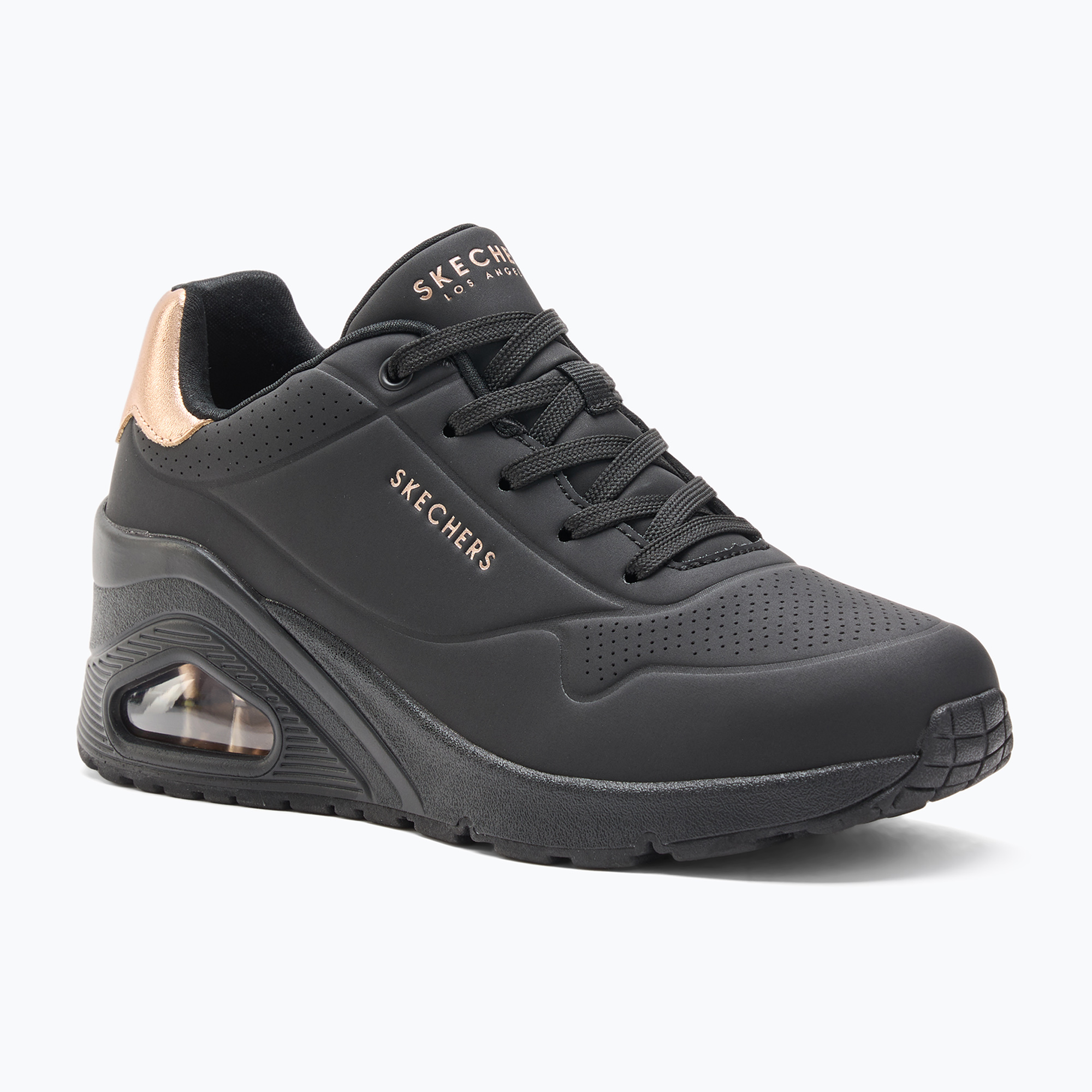 Buty damskie SKECHERS Uno Wedge Hi Steps black/rose gold | WYSYŁKA W 24H | 30 DNI NA ZWROT