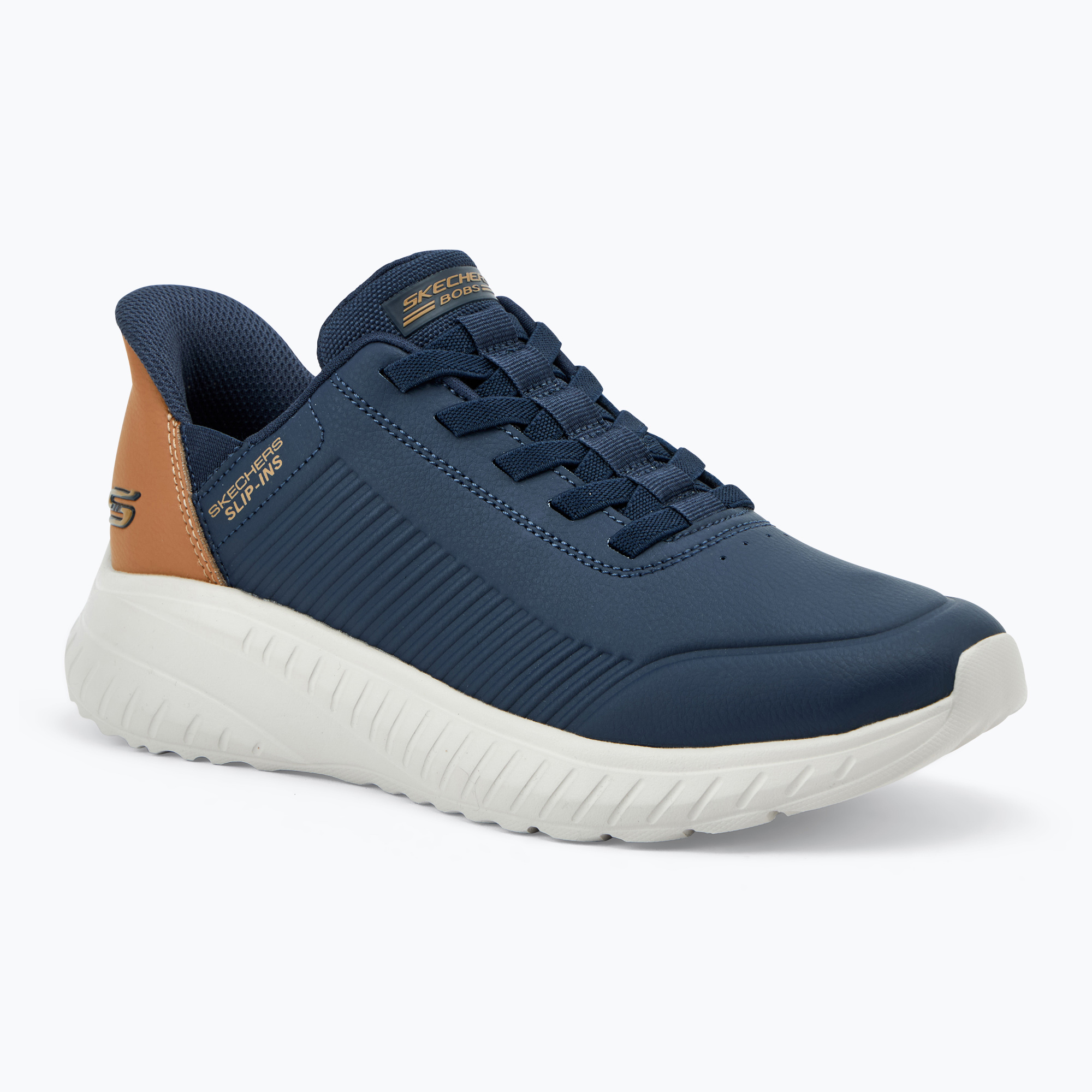 Buty męskie SKECHERS Bobs Squad Chaos Heel Preferred navy | WYSYŁKA W 24H | 30 DNI NA ZWROT