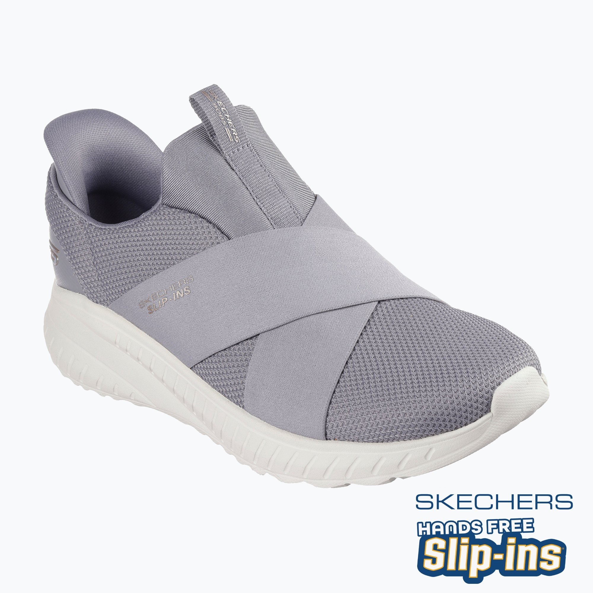 Buty damskie SKECHERS Bobs Squad Chaos Your Moment gray 