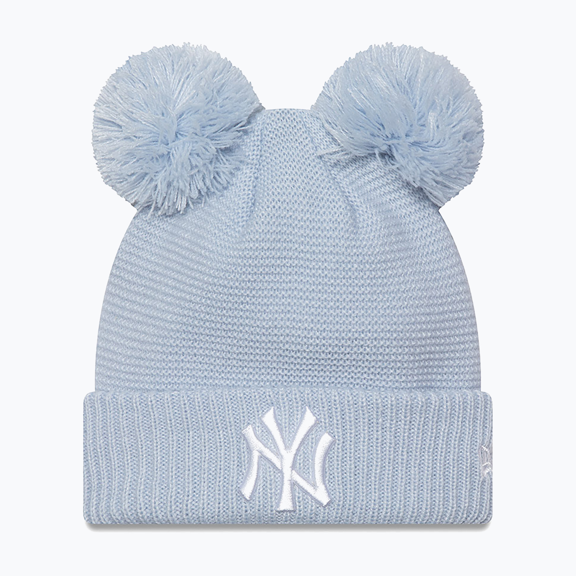 Czapka zimowa damska New Era Wmns Double Pom Nyy pastel blue | WYSYŁKA W 24H | 30 DNI NA ZWROT