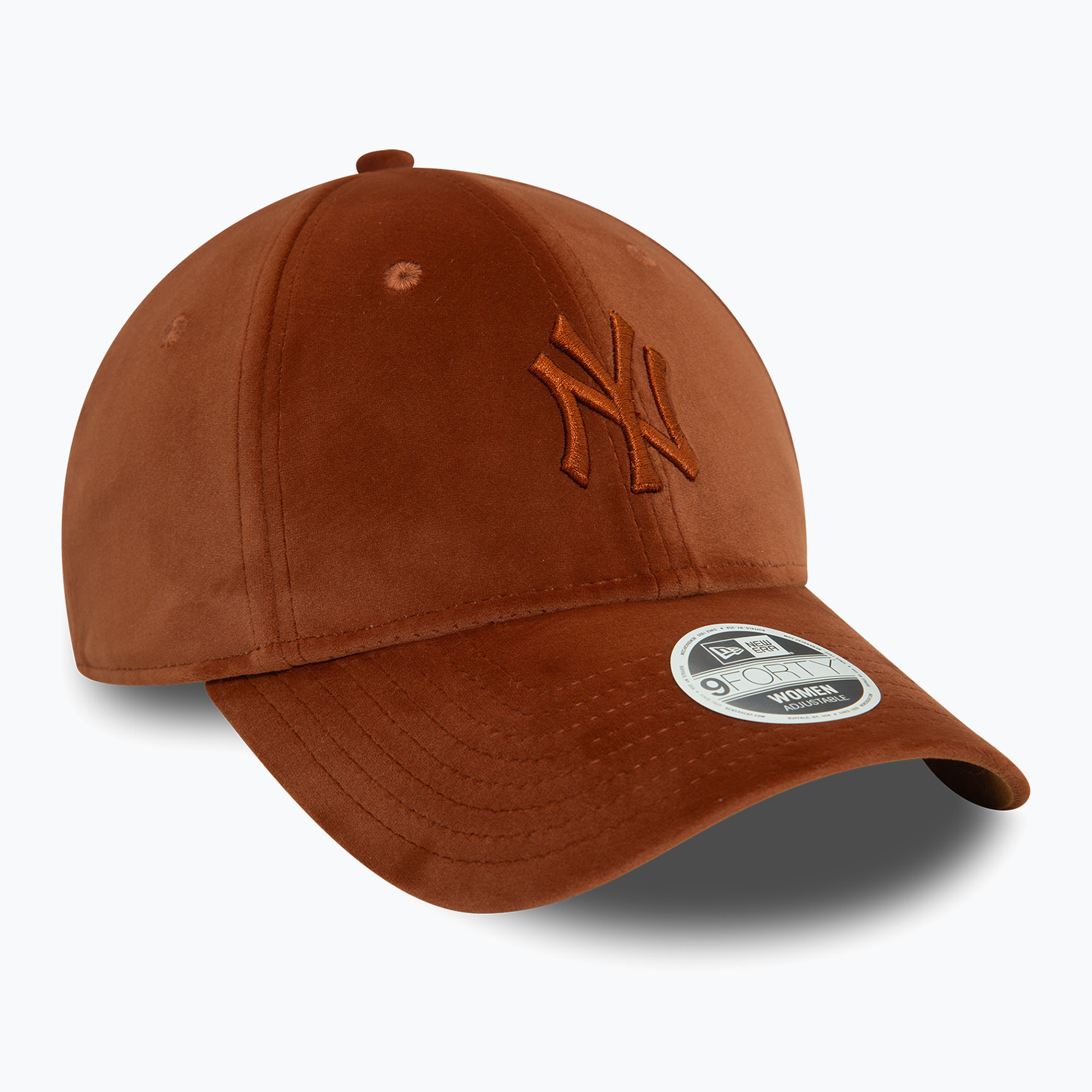 Czapka z daszkiem damska New Era Velour Midi 9FORTY New York Yankees brown | WYSYŁKA W 24H | 30 DNI NA ZWROT