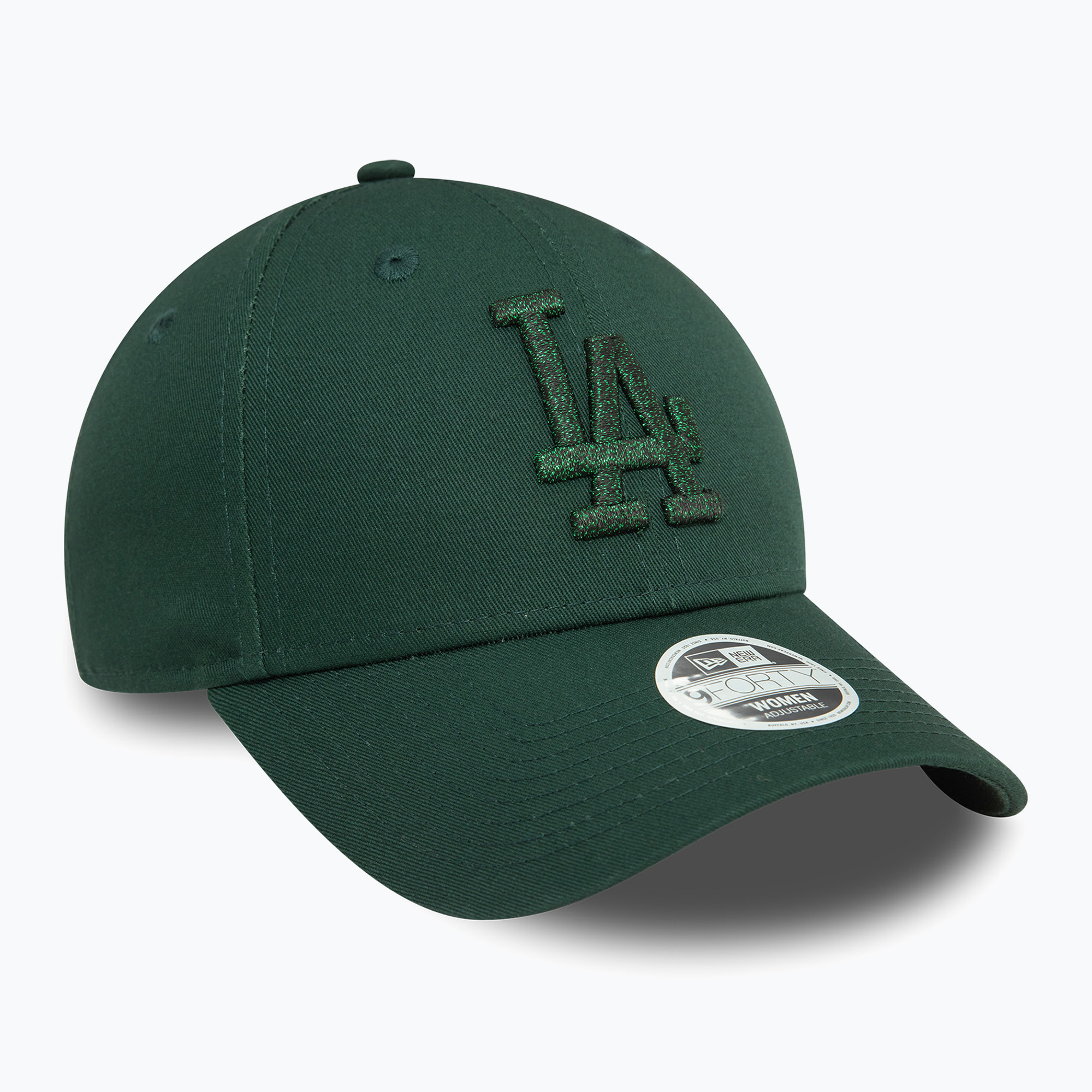 Czapka z daszkiem damska New Era Metallic 9FORTY Los Angeles Dodgers dark green | WYSYŁKA W 24H | 30 DNI NA ZWROT