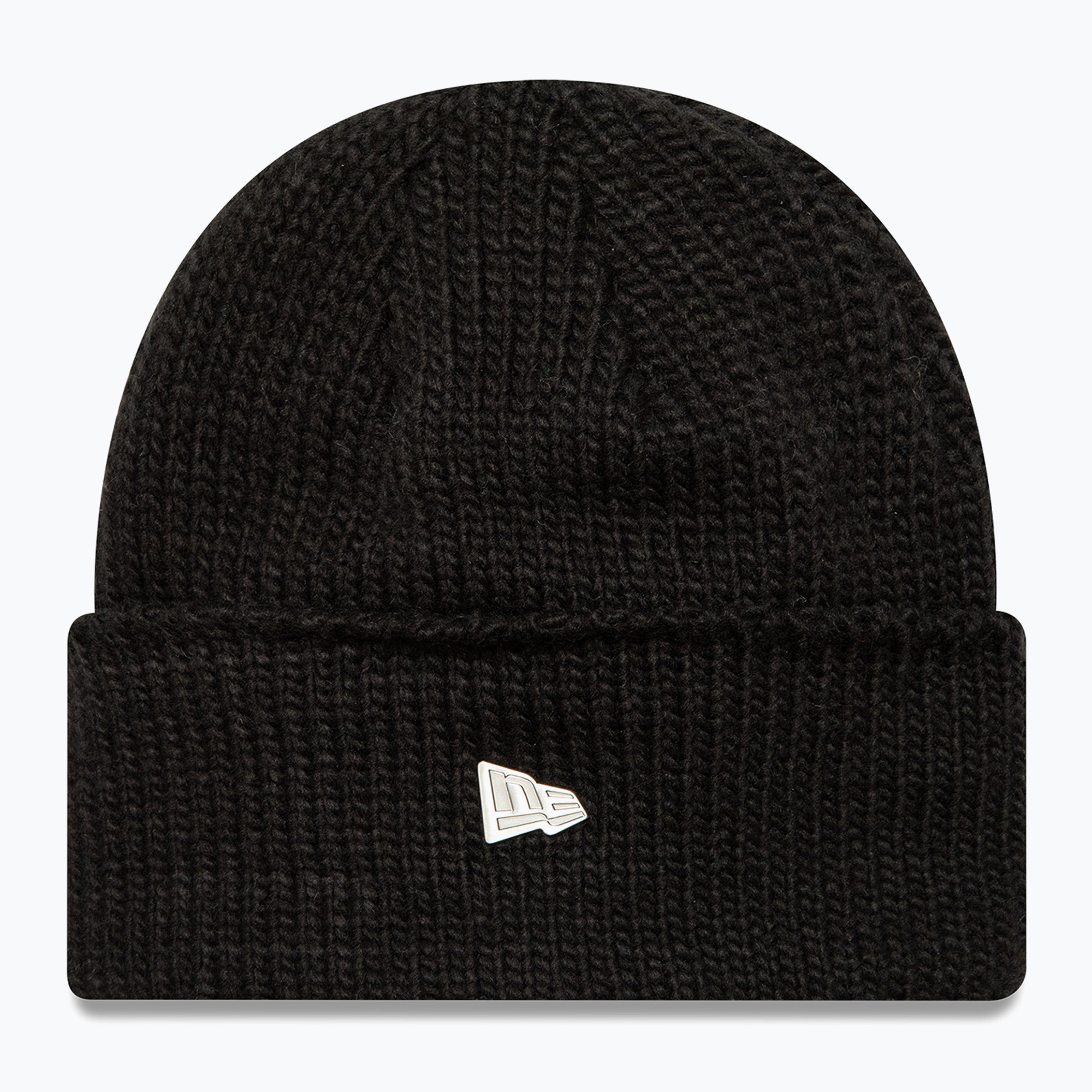 Czapka zimowa New Era Metal Pin Wide Cuff Knit Beanie black | WYSYŁKA W 24H | 30 DNI NA ZWROT