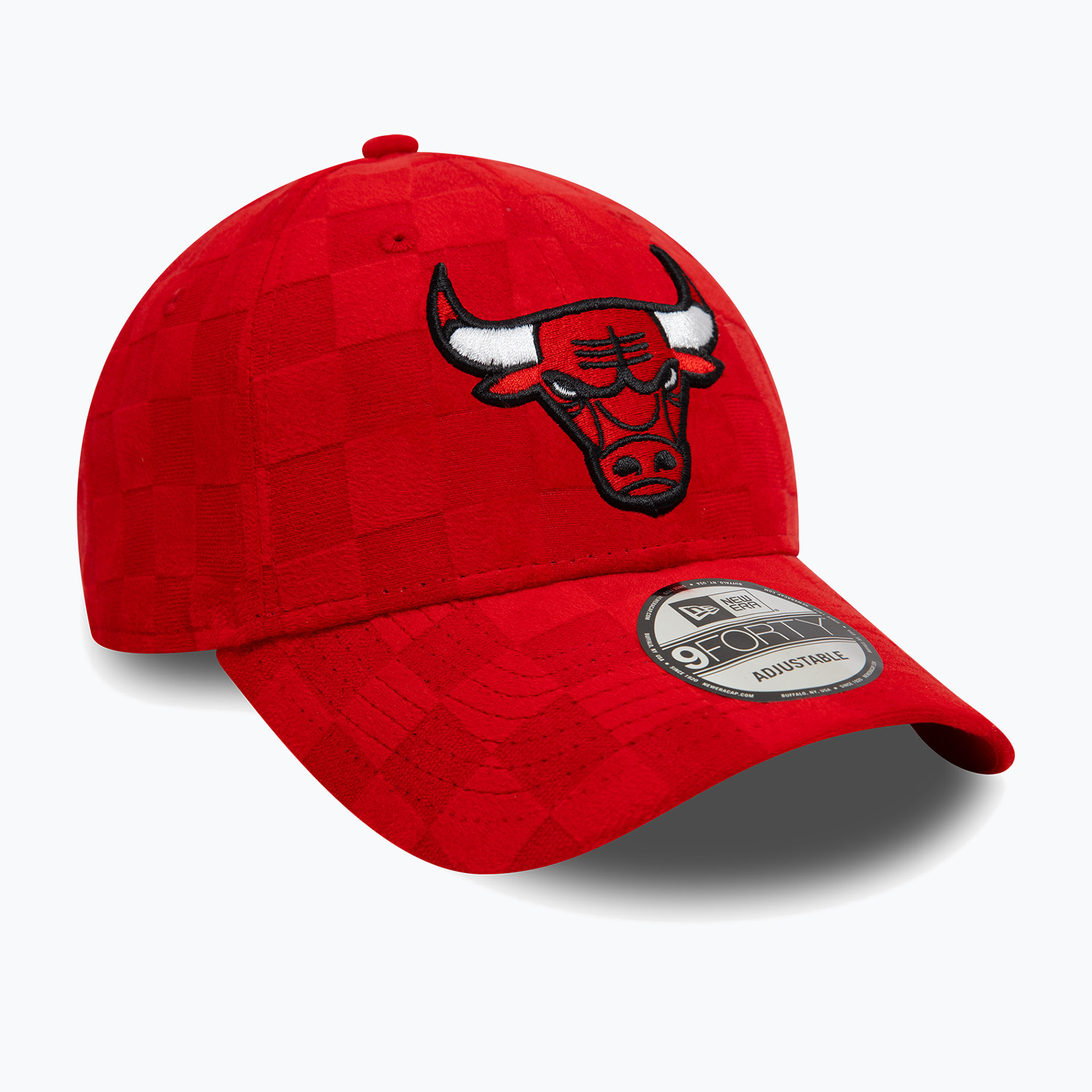 Czapka z daszkiem New Era Tonal Check 9Forty Chicago Bulls red | WYSYŁKA W 24H | 30 DNI NA ZWROT