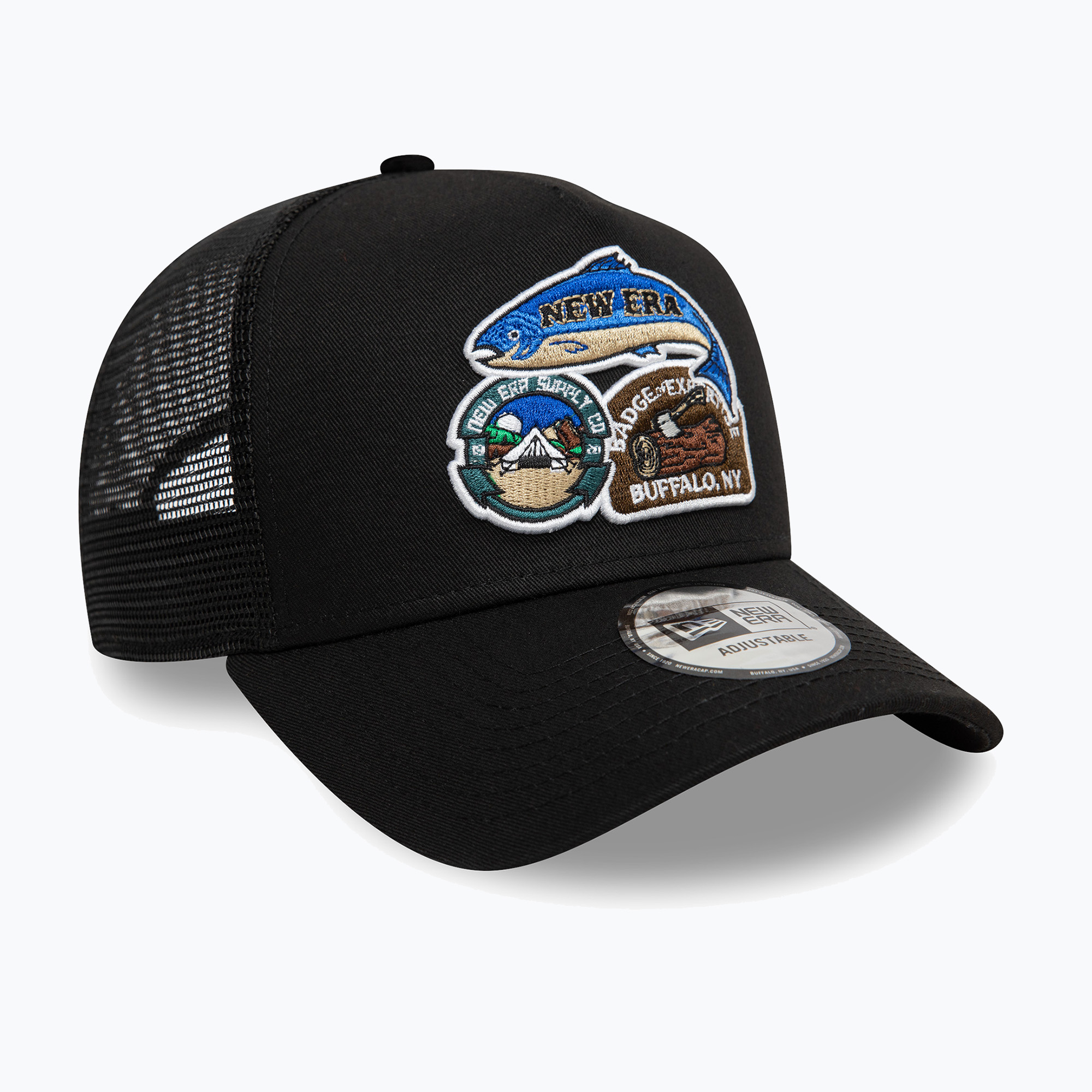 Czapka z daszkiem New Era NE Outdoor Patch Trucker black | WYSYŁKA W 24H | 30 DNI NA ZWROT