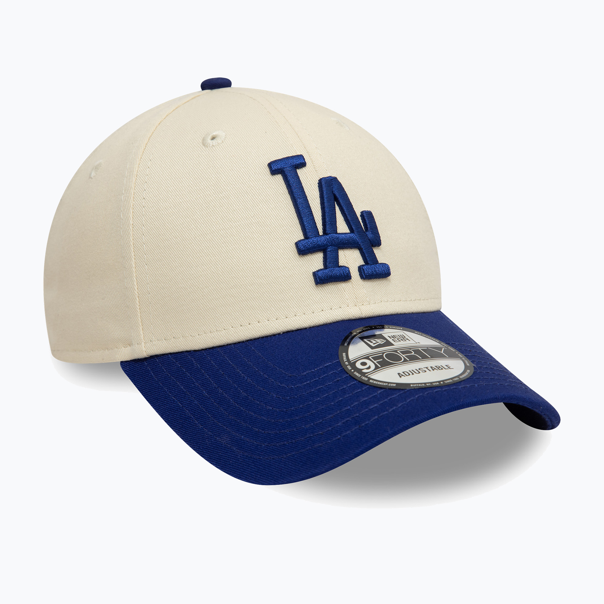 Czapka z daszkiem New Era Colourblock 9Forty Los Angeles Dodgers light beige | WYSYŁKA W 24H | 30 DNI NA ZWROT