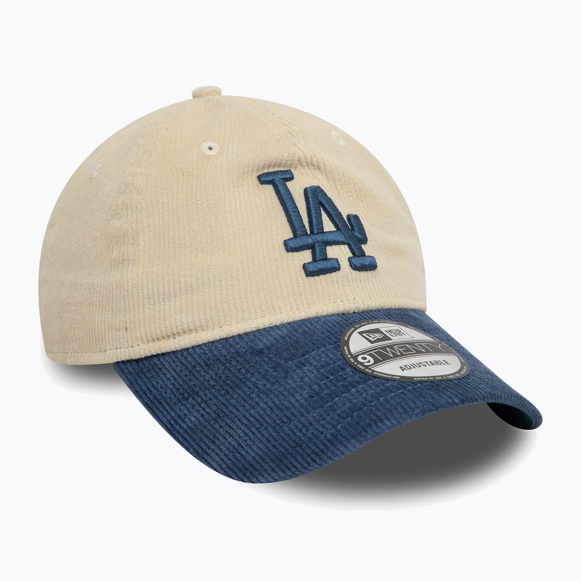 Czapka z daszkiem New Era Block Cord 9Twenty Los Angeles Dodgers light beige | WYSYŁKA W 24H | 30 DNI NA ZWROT