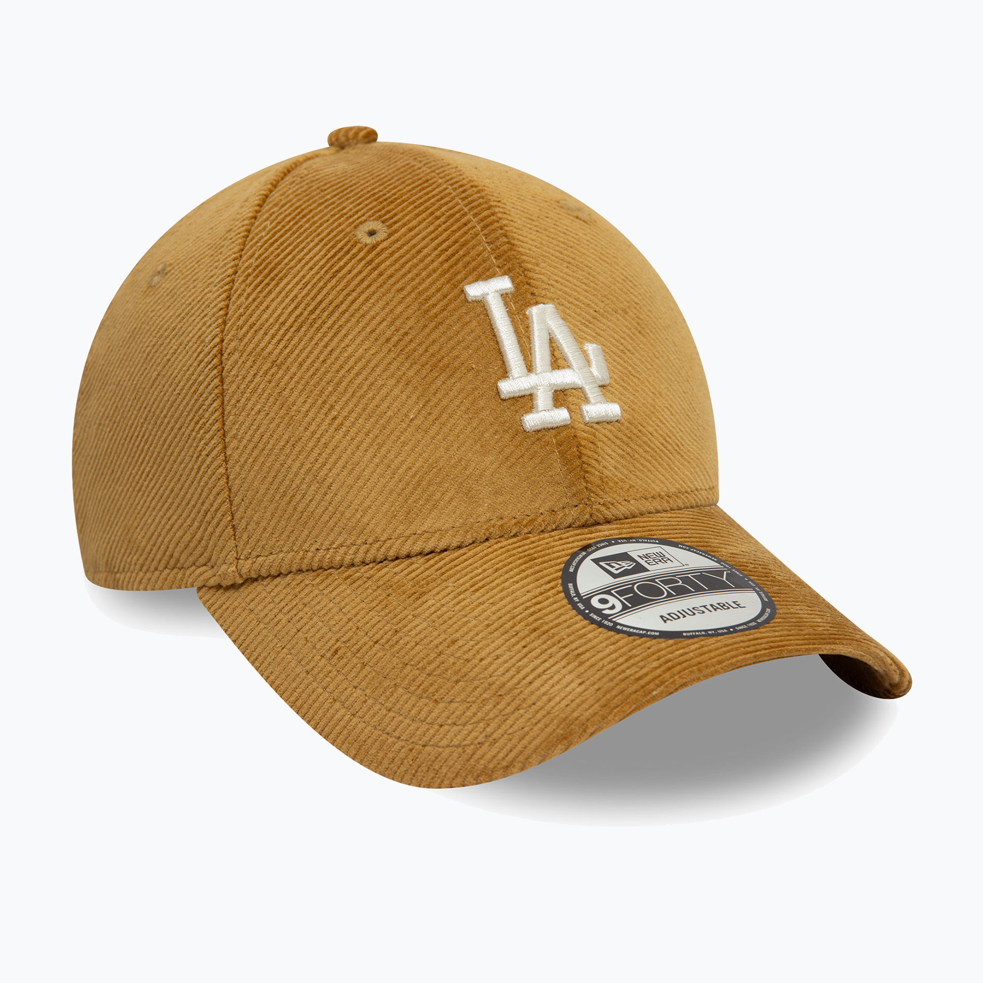 Czapka z daszkiem New Era Cord 9Forty Los Angeles Dodgers dark beige 