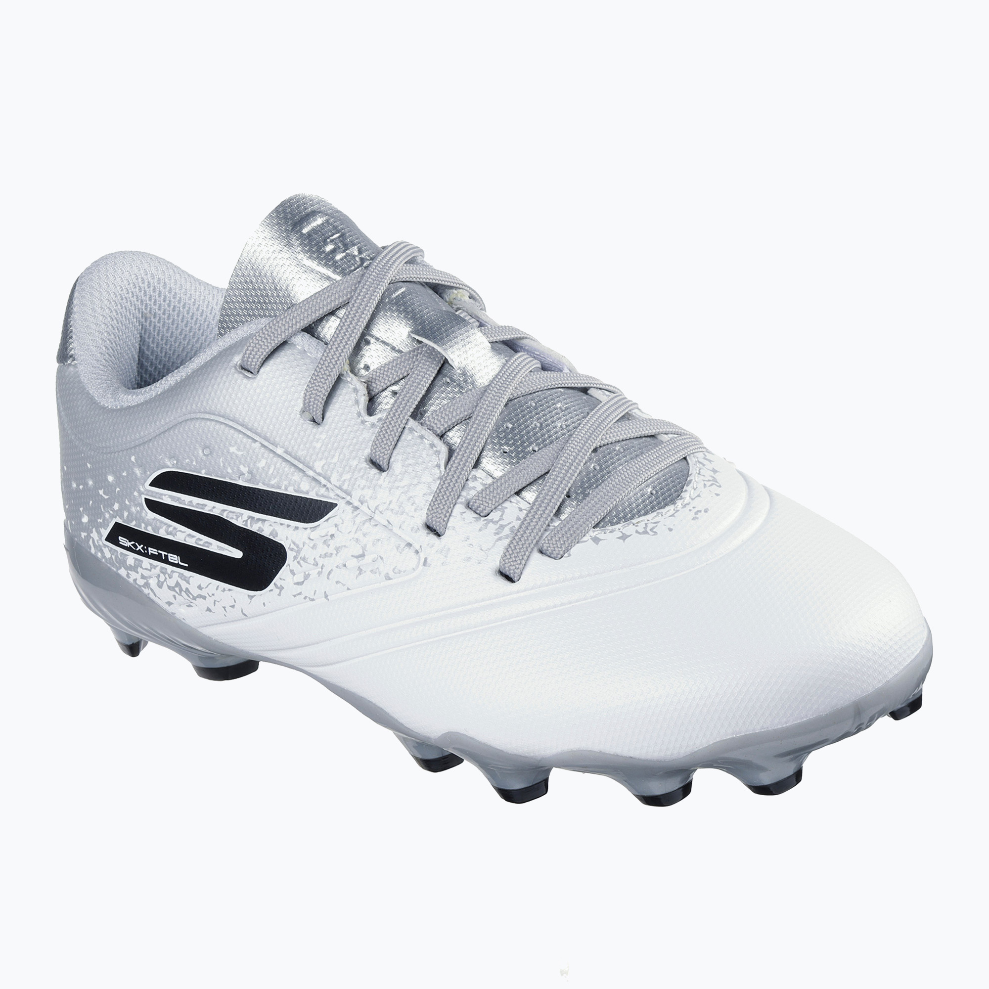 Buty piłkarskie dziecięce SKECHERS Razor 1.5 Td Jr FG white/silver | WYSYŁKA W 24H | 30 DNI NA ZWROT