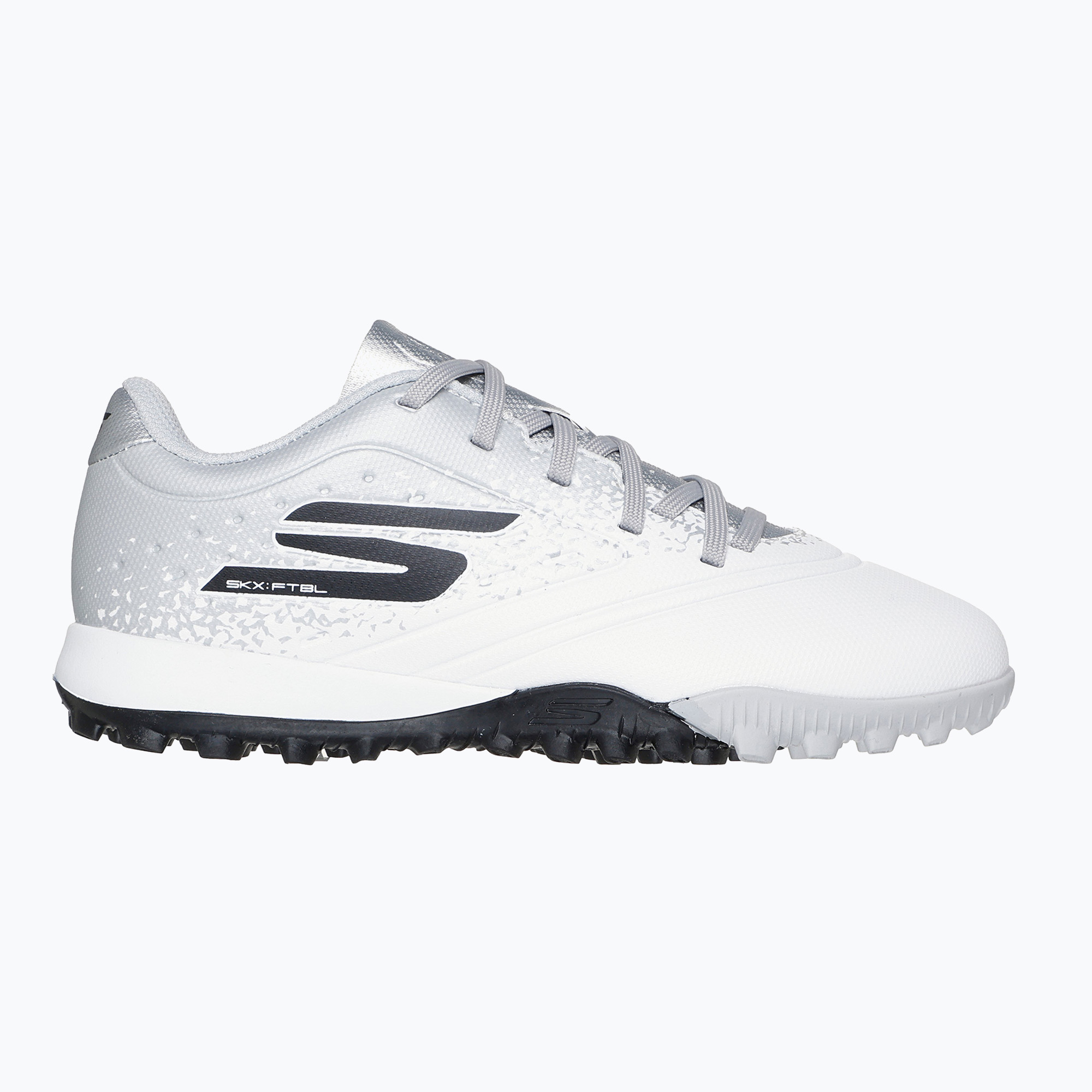 Buty piłkarskie dziecięce SKECHERS Razor 1.5 Td Jr TF white/silver | WYSYŁKA W 24H | 30 DNI NA ZWROT