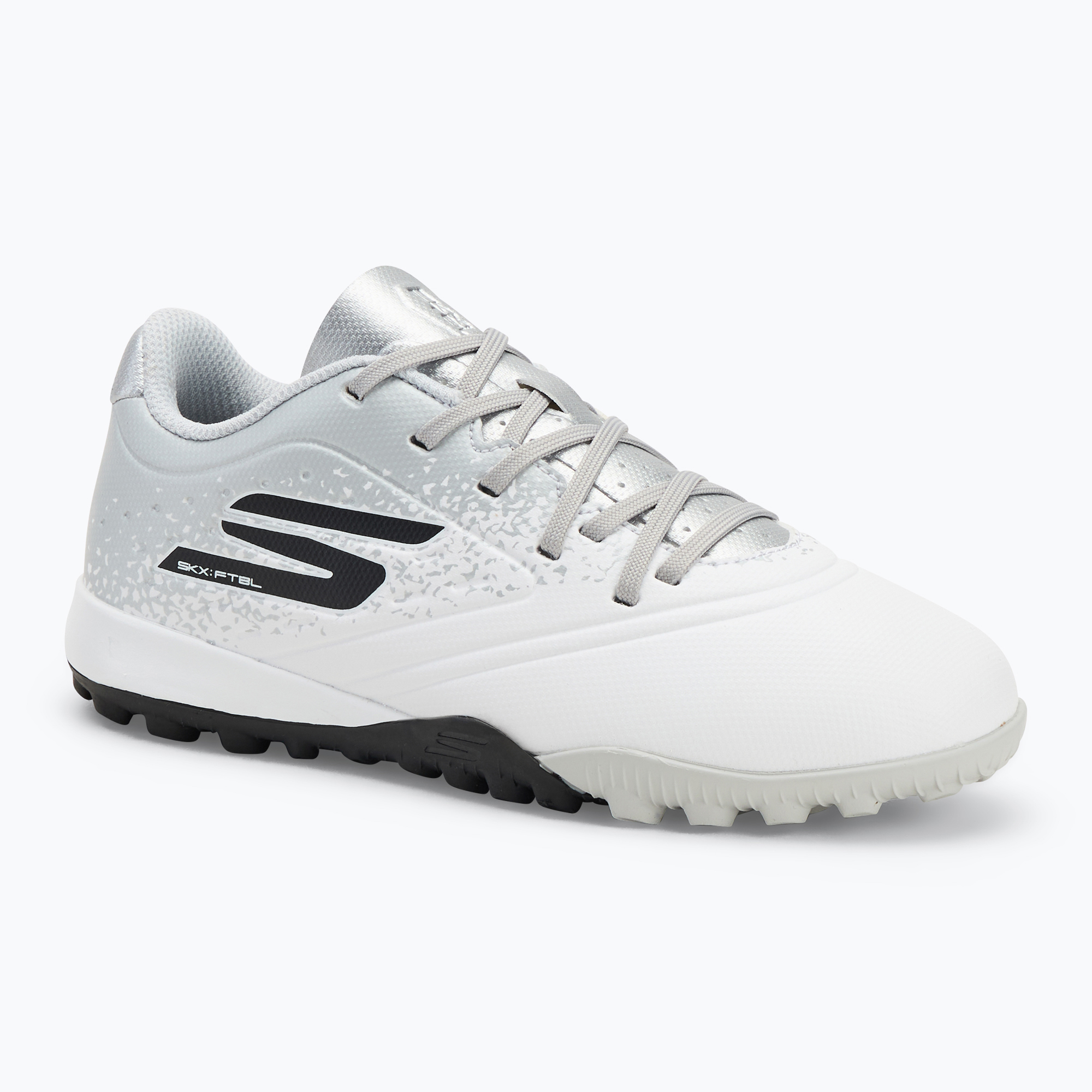 Buty piłkarskie dziecięce SKECHERS Razor 1.5 Td Jr TF white/silver 