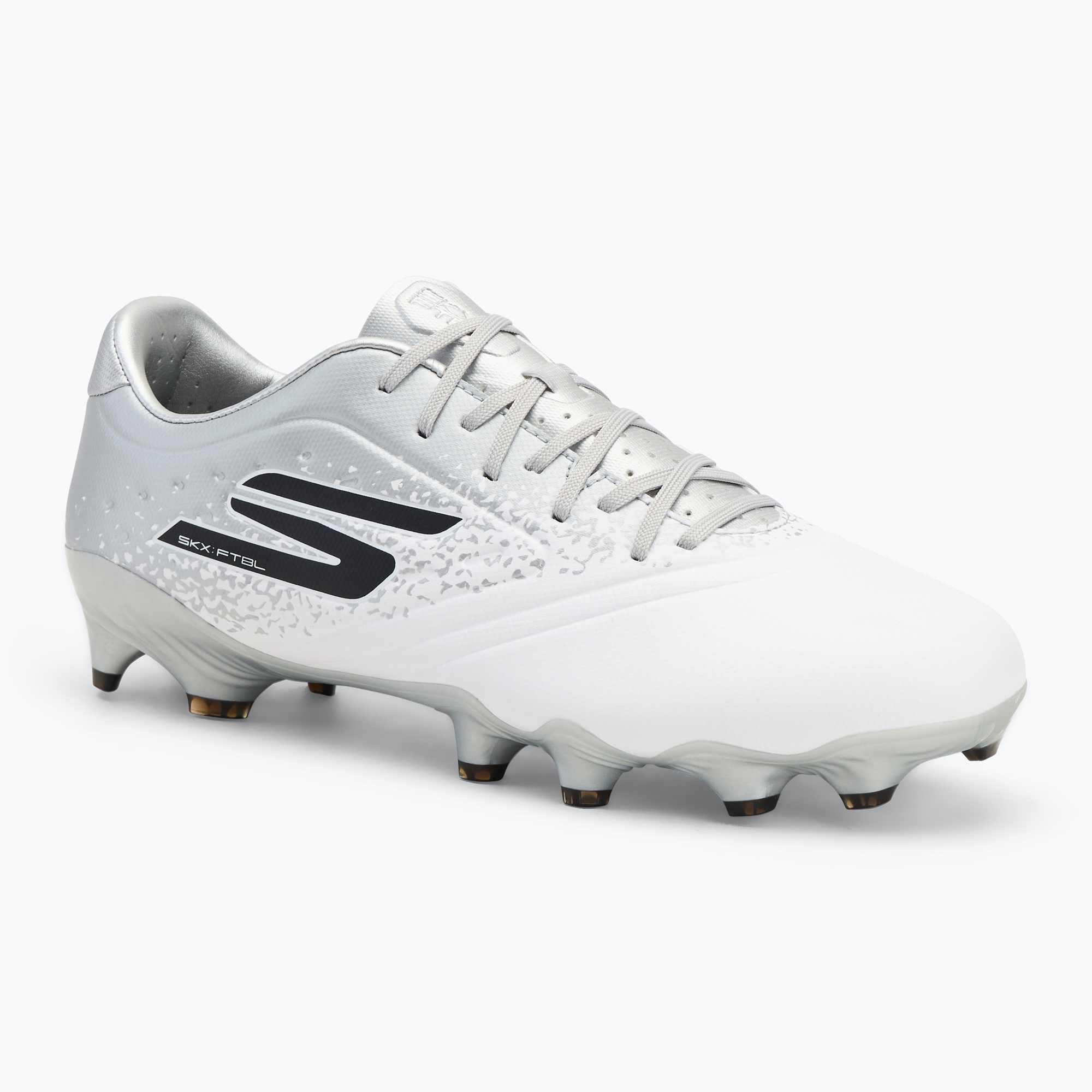 Buty piłkarskie męskie SKECHERS Razor 1.5 Academy FG white/silver 