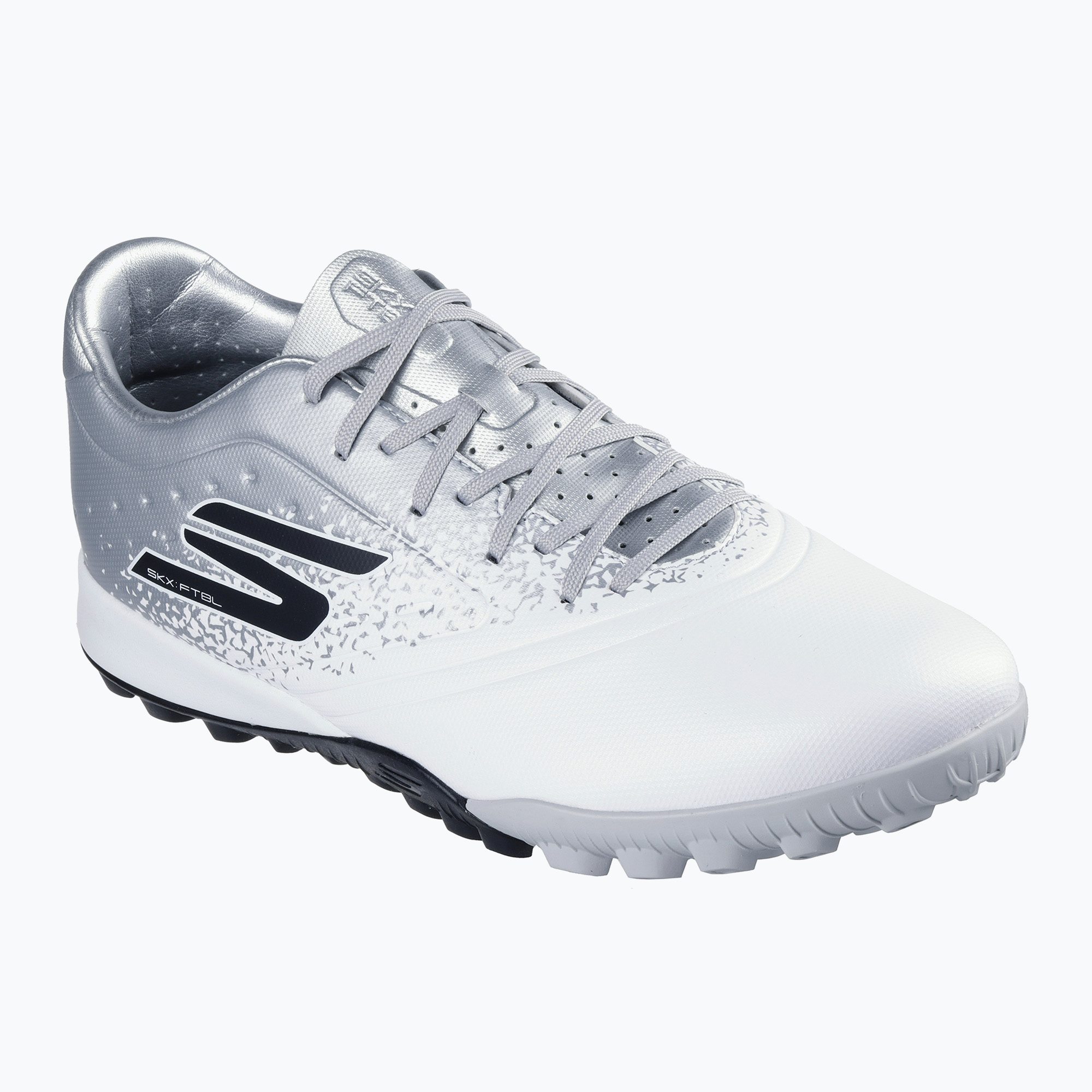 Buty piłkarskie męskie SKECHERS Razor 1.5 Academy TF white/silver | WYSYŁKA W 24H | 30 DNI NA ZWROT