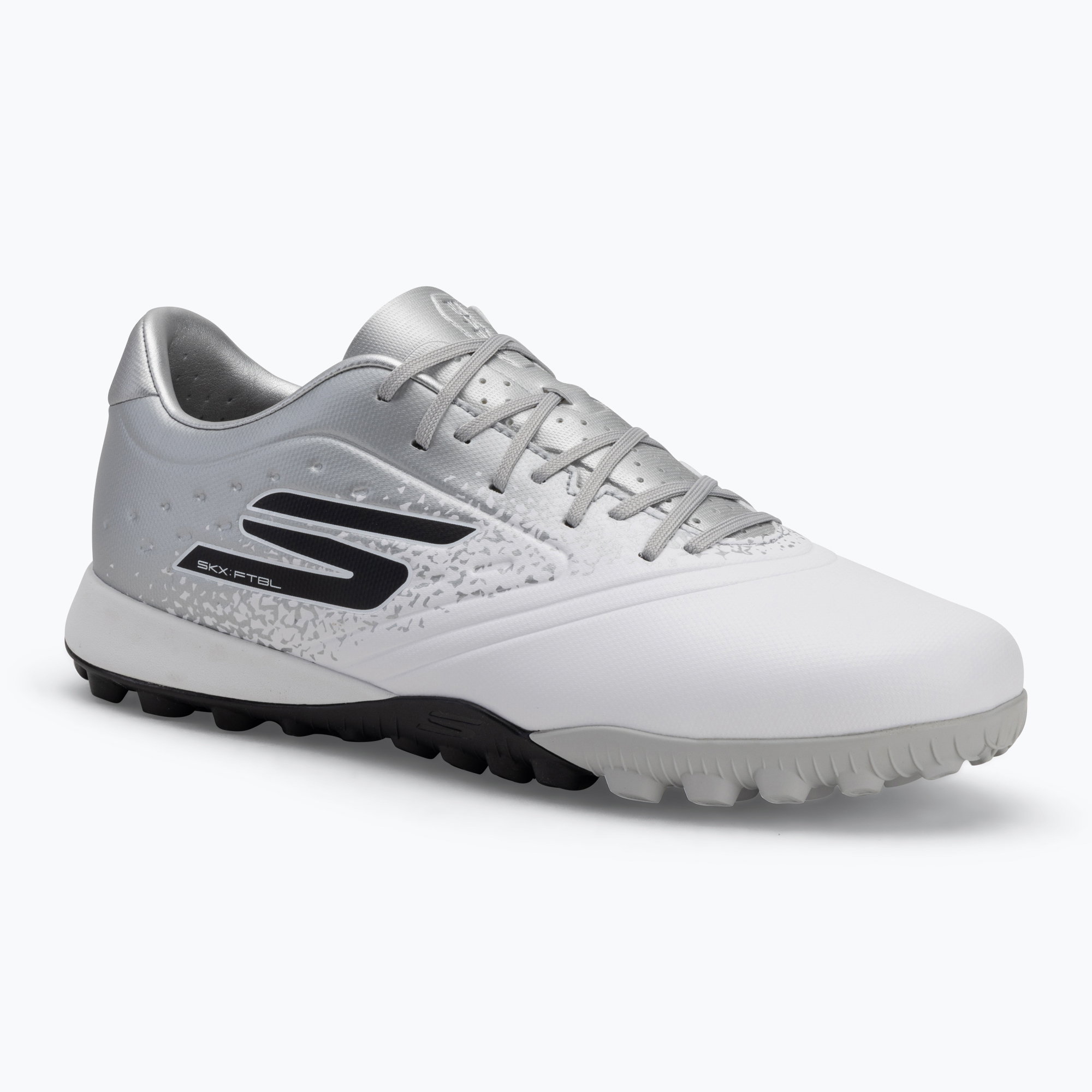Buty piłkarskie męskie SKECHERS Razor 1.5 Academy TF white/silver 