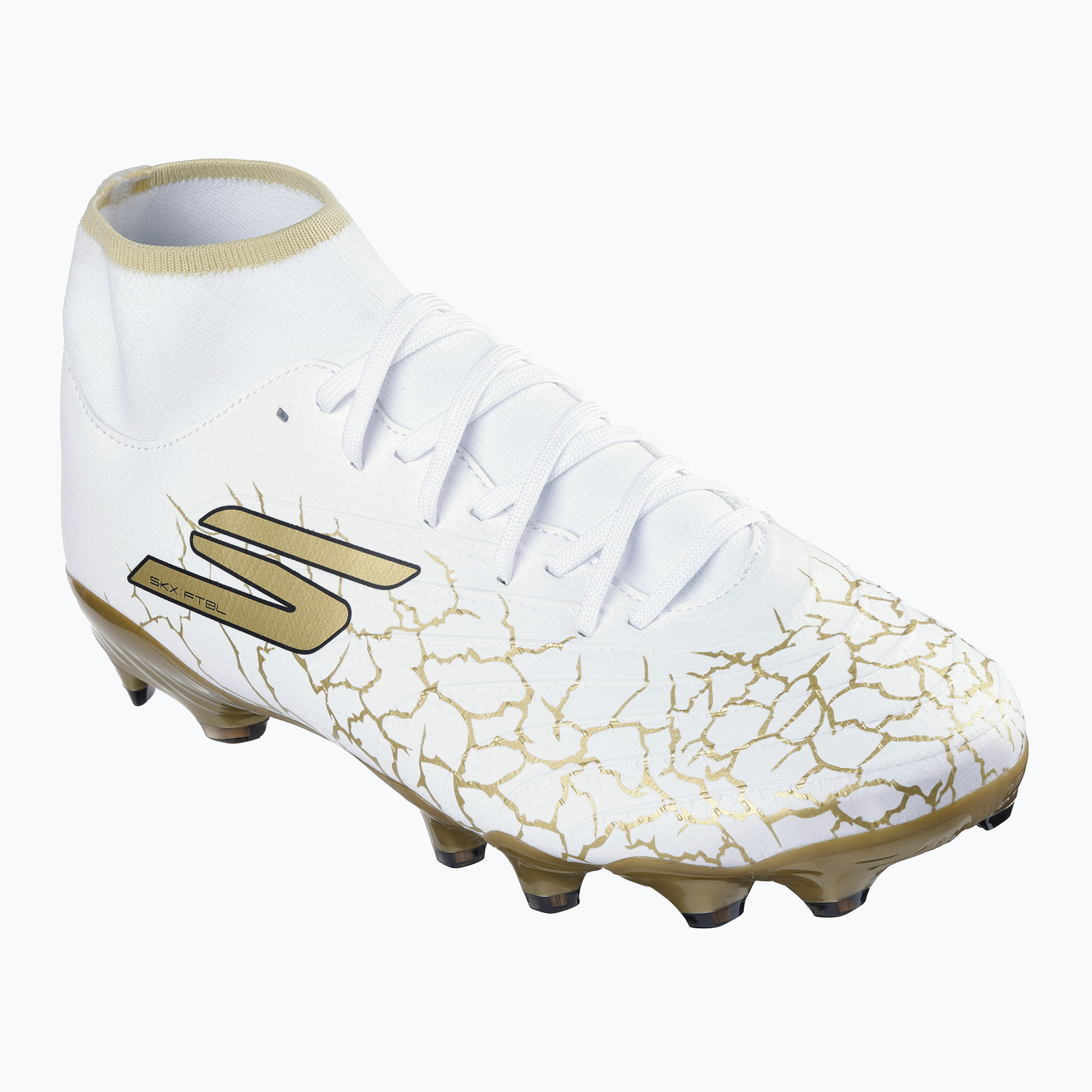 Buty piłkarskie męskie SKECHERS Razor 1.5 Academy FG white/gold | WYSYŁKA W 24H | 30 DNI NA ZWROT