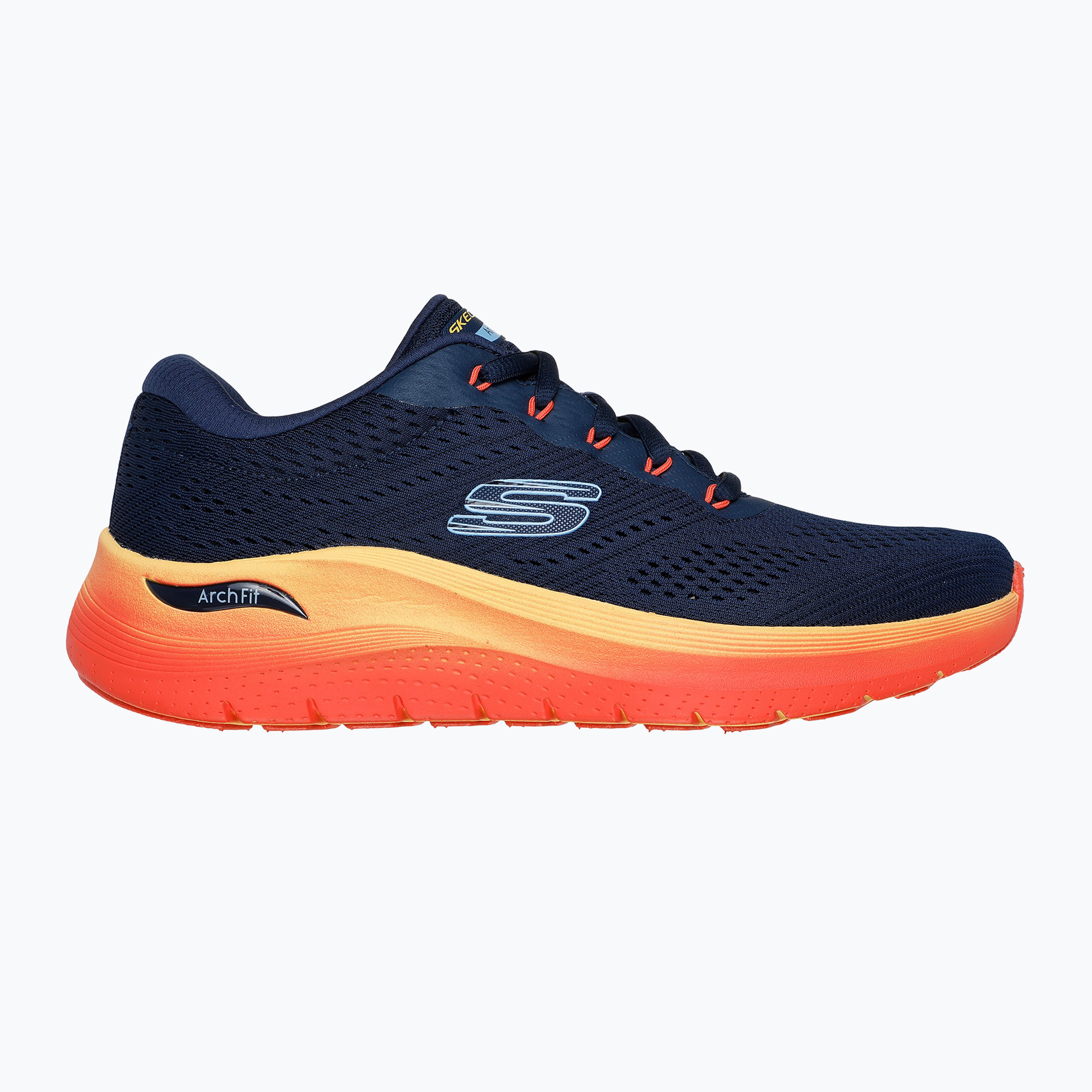 Buty męskie SKECHERS Arch Fit 2.0 navy leather/multi trim | WYSYŁKA W 24H | 30 DNI NA ZWROT