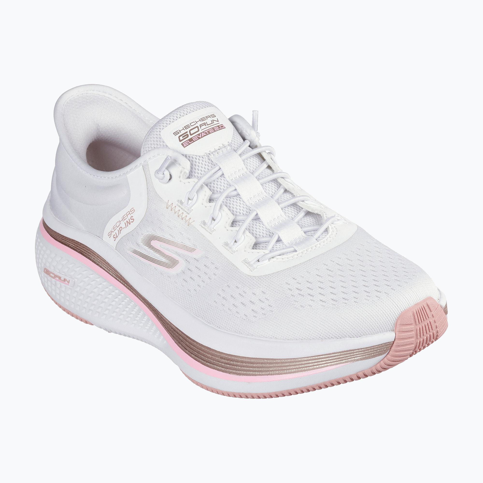 Buty do biegania damskie SKECHERS Go Run Elevate 2.0 Banyan white | WYSYŁKA W 24H | 30 DNI NA ZWROT