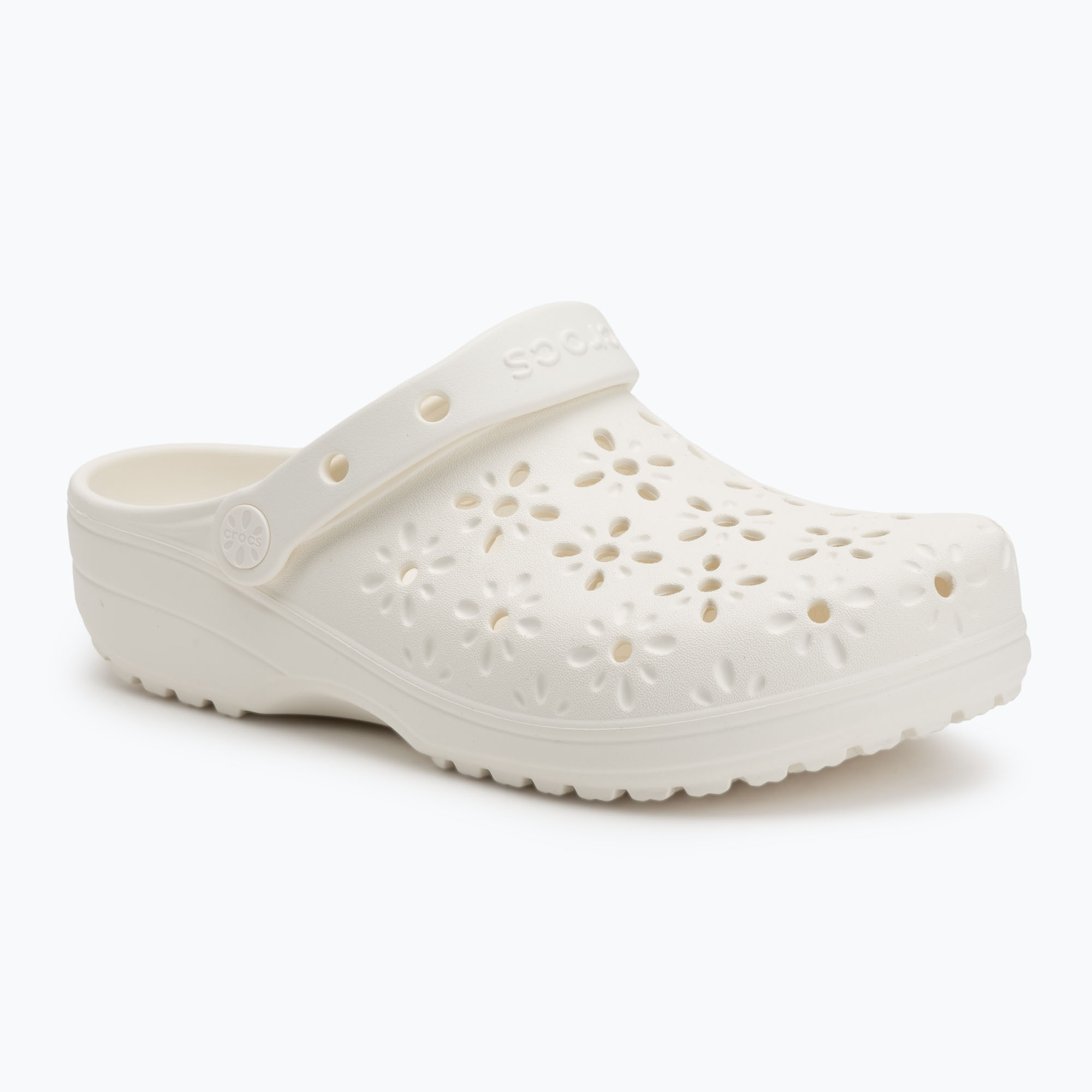 Klapki Crocs Classic Floral Cutout Clog chalk 