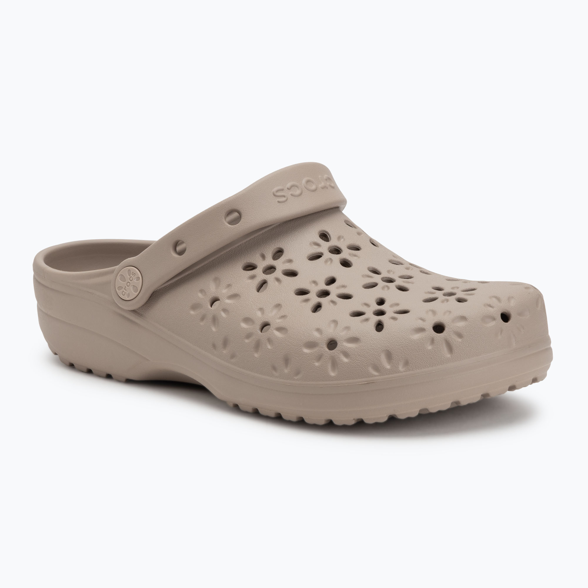 Klapki Crocs Classic Floral Cutout Clog taupe 