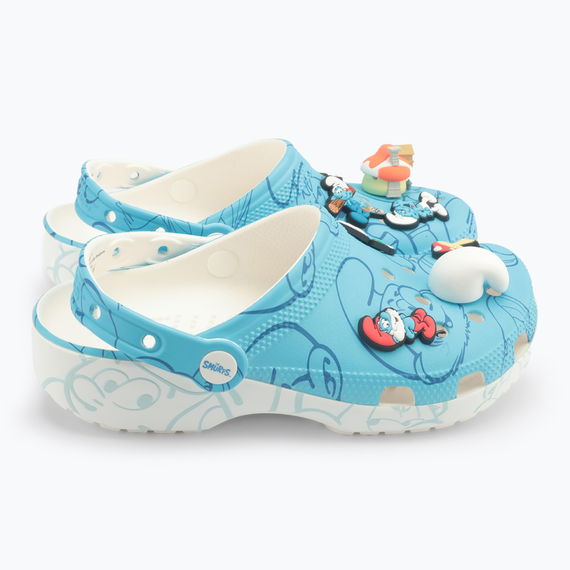 Klapki Crocs Classic Smurfs Clog multicolor 