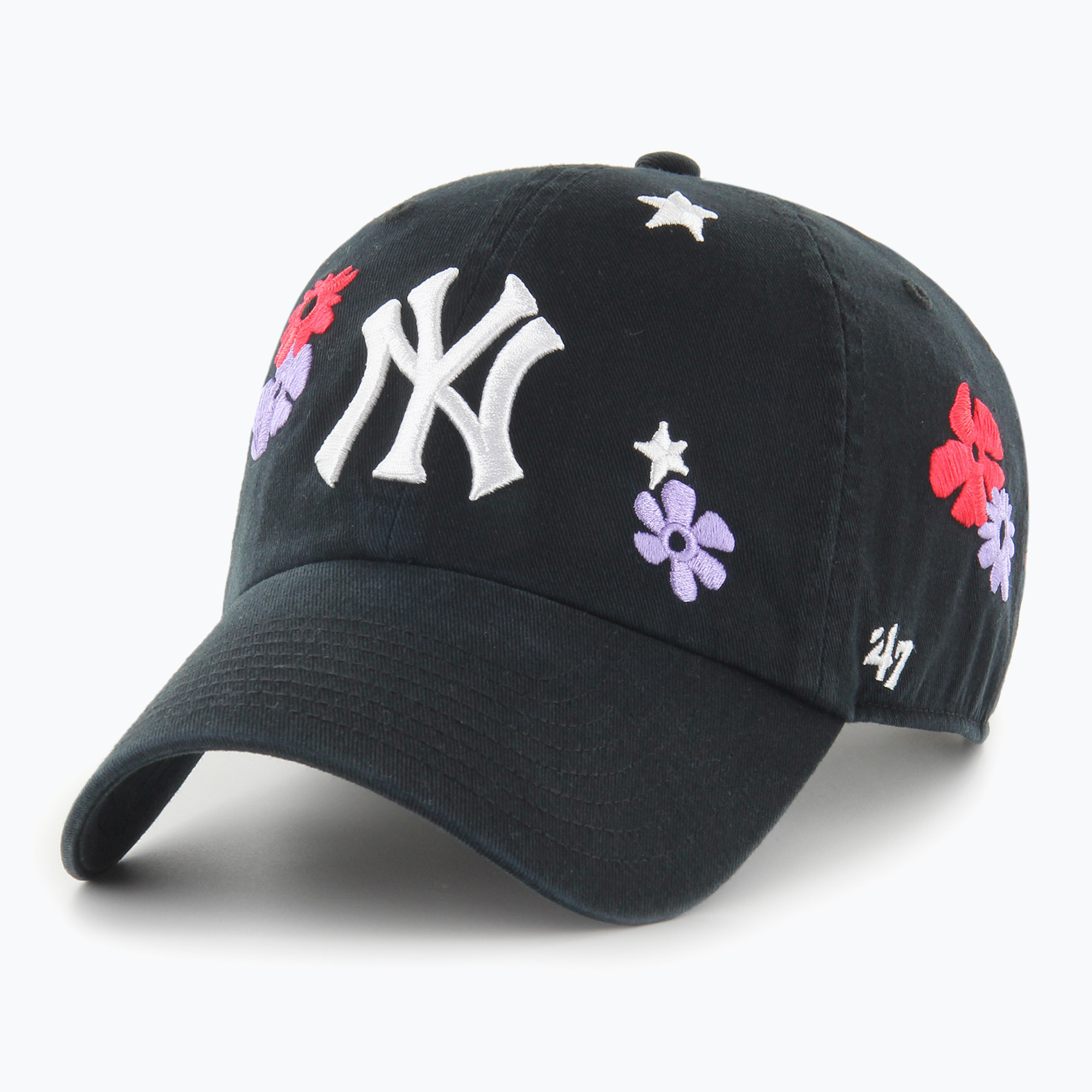 Czapka z daszkiem 47 Brand MLB New York Yankees Flora CLEAN UP black 
