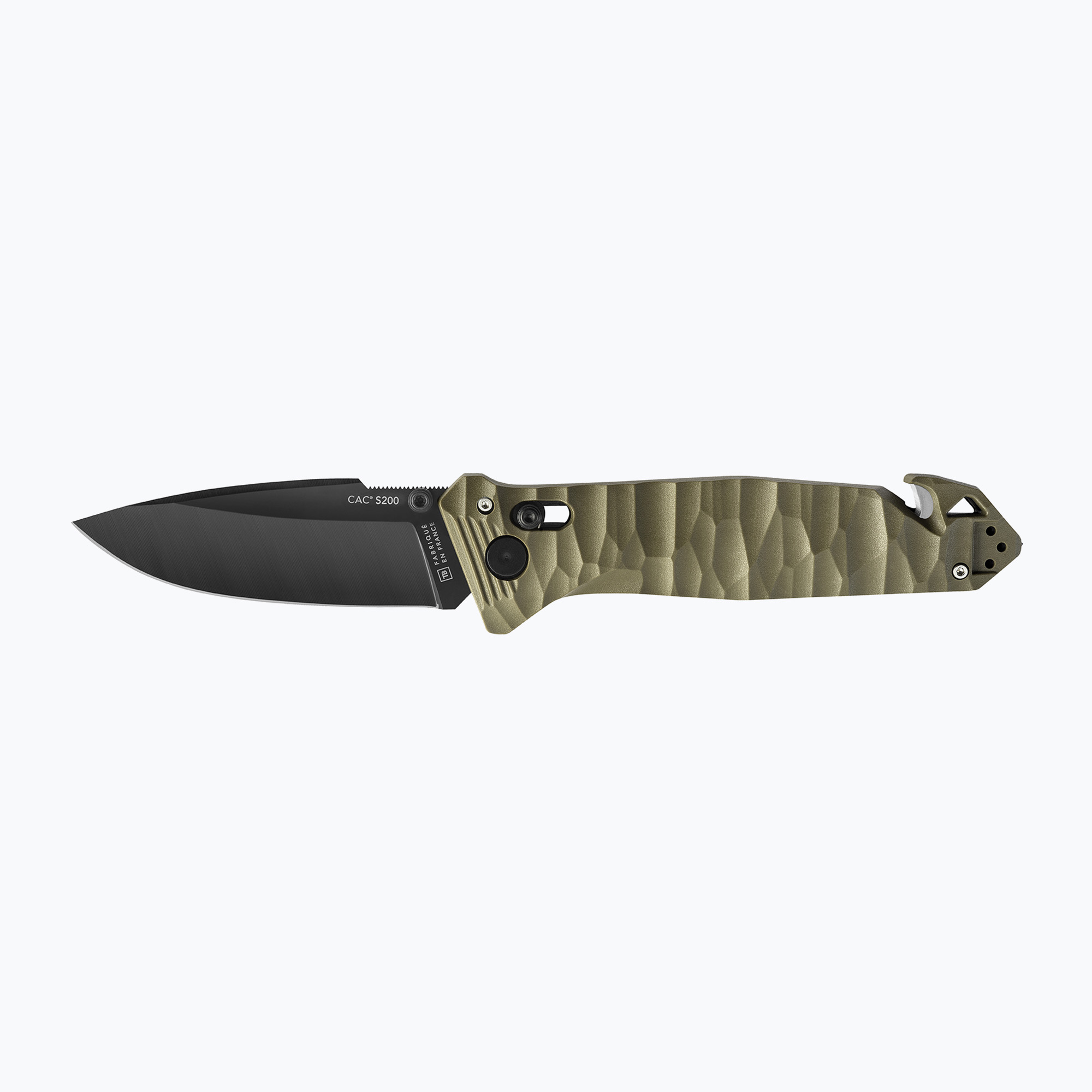 Nóż turystyczny TB Outdoor CAC S200 Lisse PA6 GF khaki 