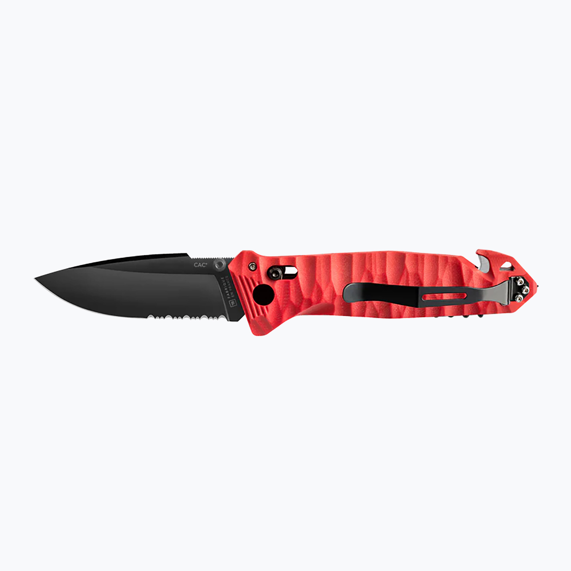 Nóż turystyczny TB Outdoor CAC Serration Manche Toxifie PA6 GF red 