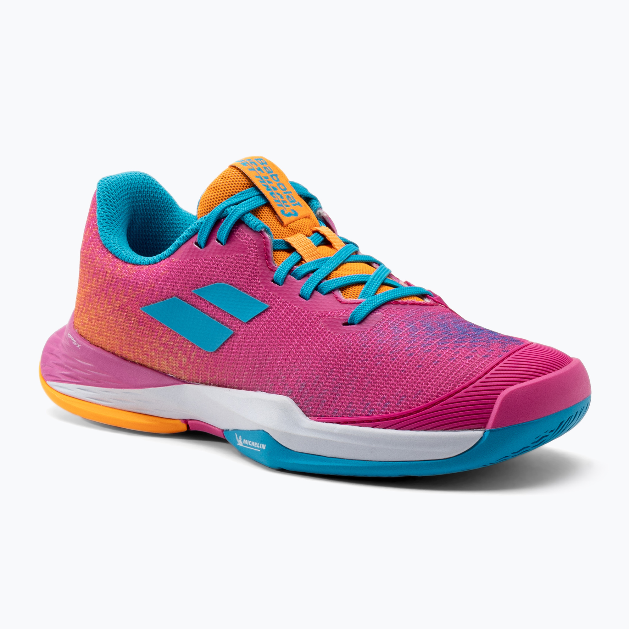 Buty do tenisa dziecięce Babolat 21 Jet Mach 3 AC hot pink | WYSYŁKA W 24H | 30 DNI NA ZWROT