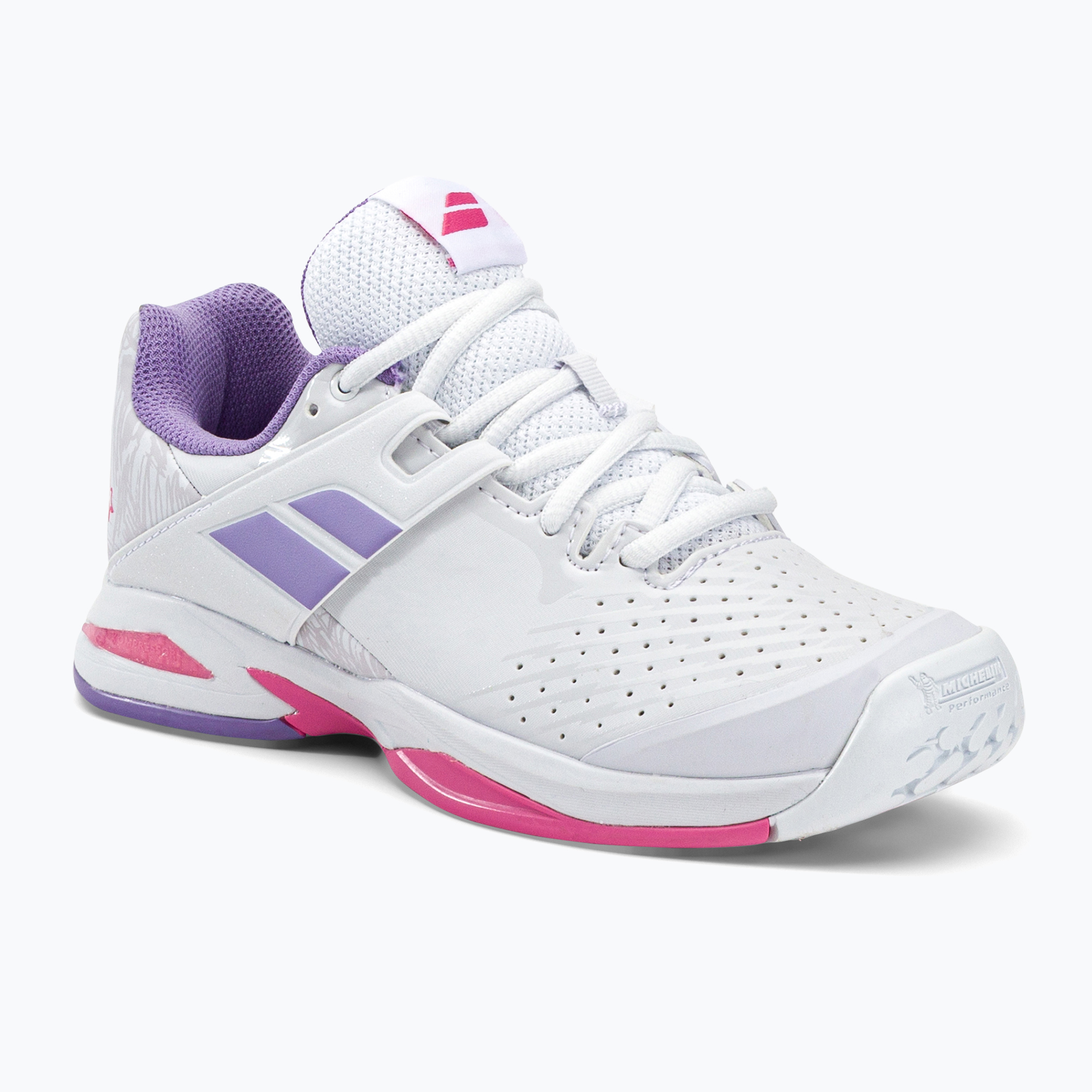 Buty do tenisa dziecięce Babolat Propulse All Court white/lavender 32S23884 | WYSYŁKA W 24H | 30 DNI NA ZWROT