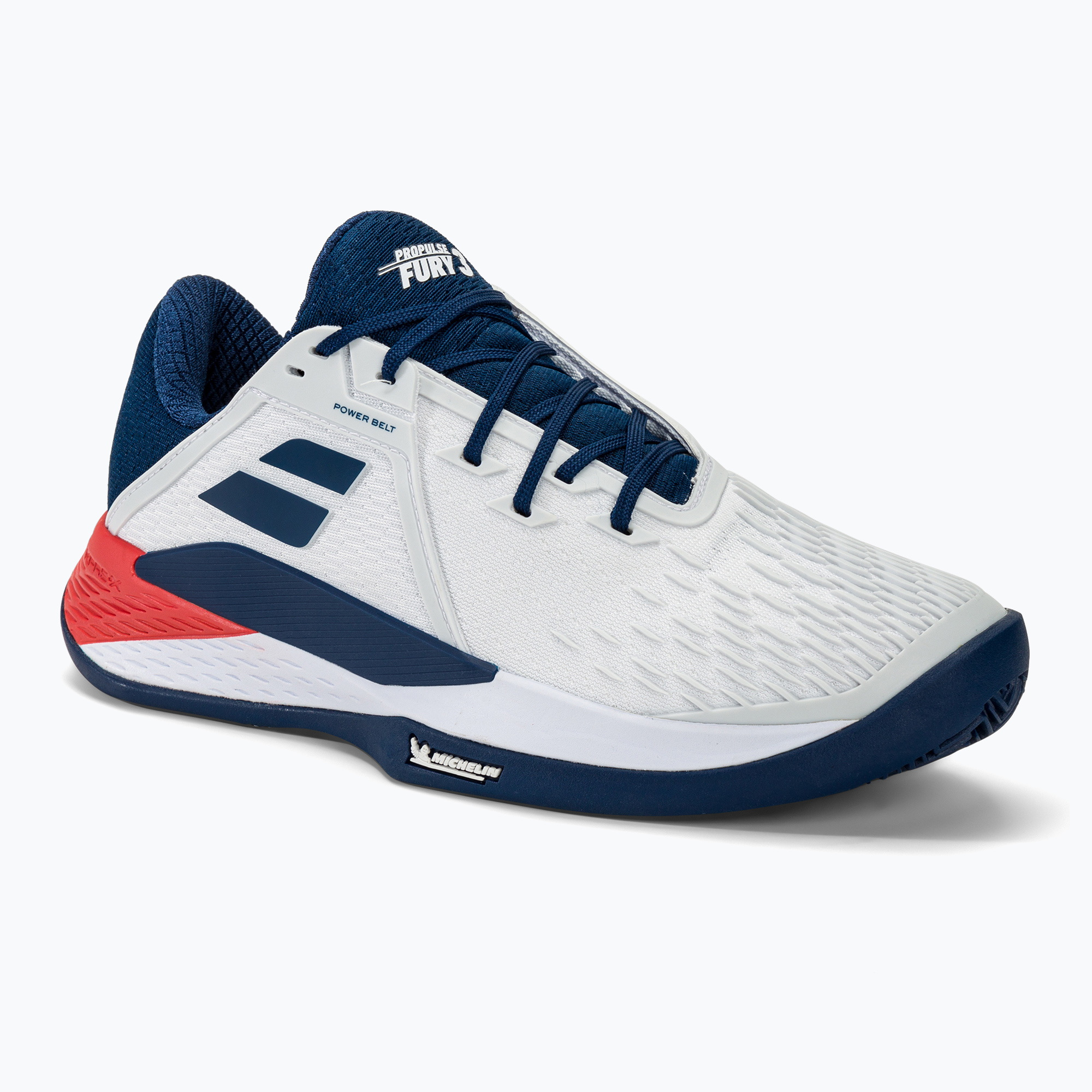 Buty do tenisa męskie Babolat Propulse Fury 3 Clay white/estate blue | WYSYŁKA W 24H | 30 DNI NA ZWROT