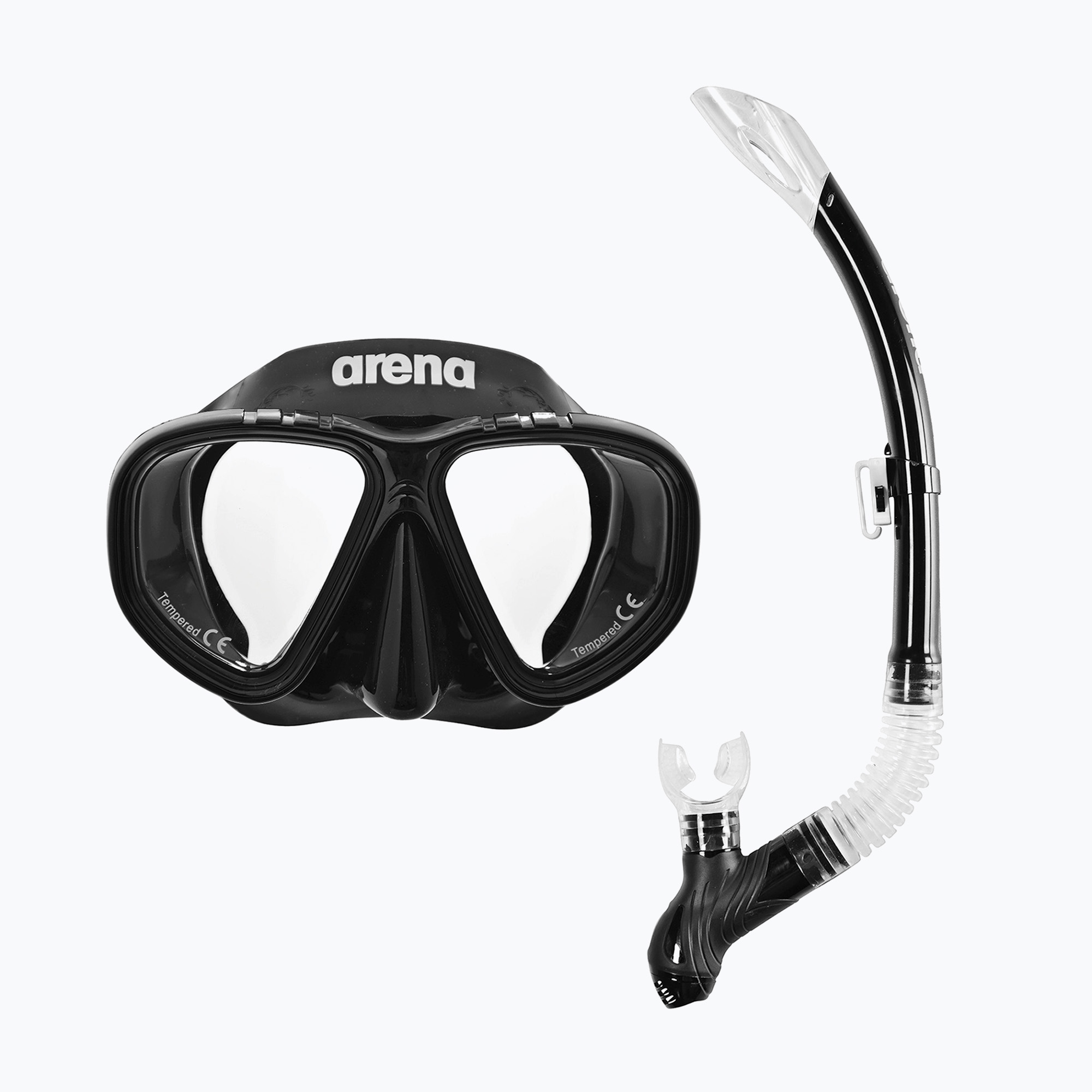 Zestaw do snorkelingu dziecięcy arena Premium Snorkeling Set Jr black/clear/black 