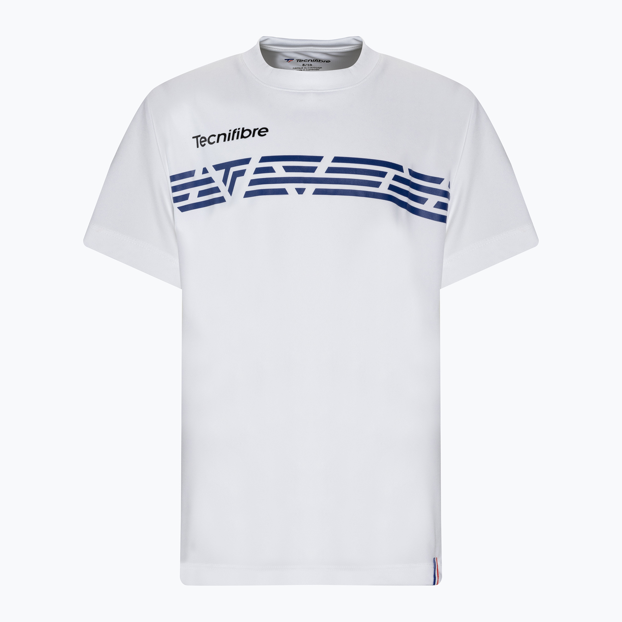 Koszulka tenisowa dziecięca Tecnifibre 22F2ST F2 Airmesh white/royal | WYSYŁKA W 24H | 30 DNI NA ZWROT