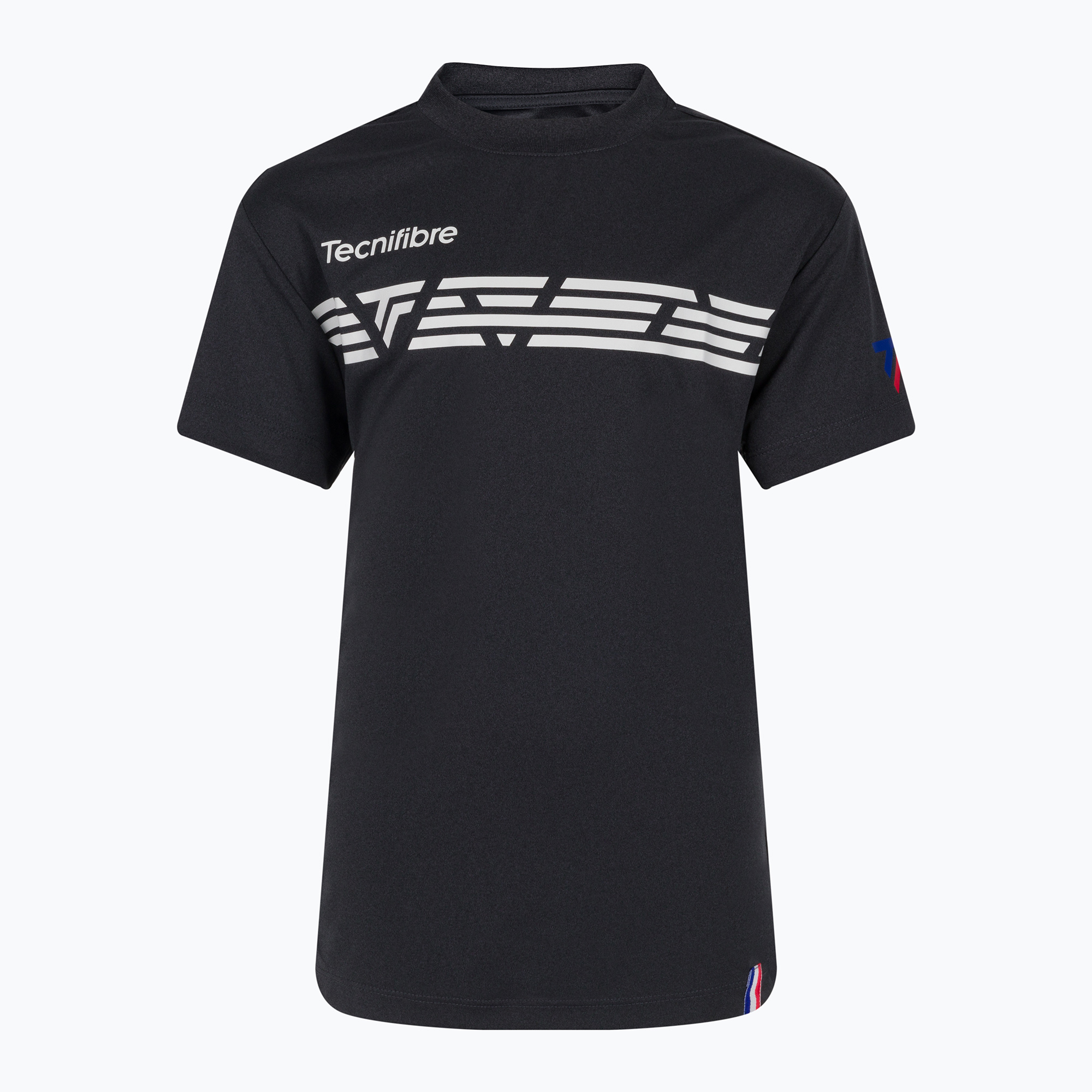 Koszulka tenisowa dziecięca Tecnifibre 22F2ST F2 Airmesh white/black | WYSYŁKA W 24H | 30 DNI NA ZWROT
