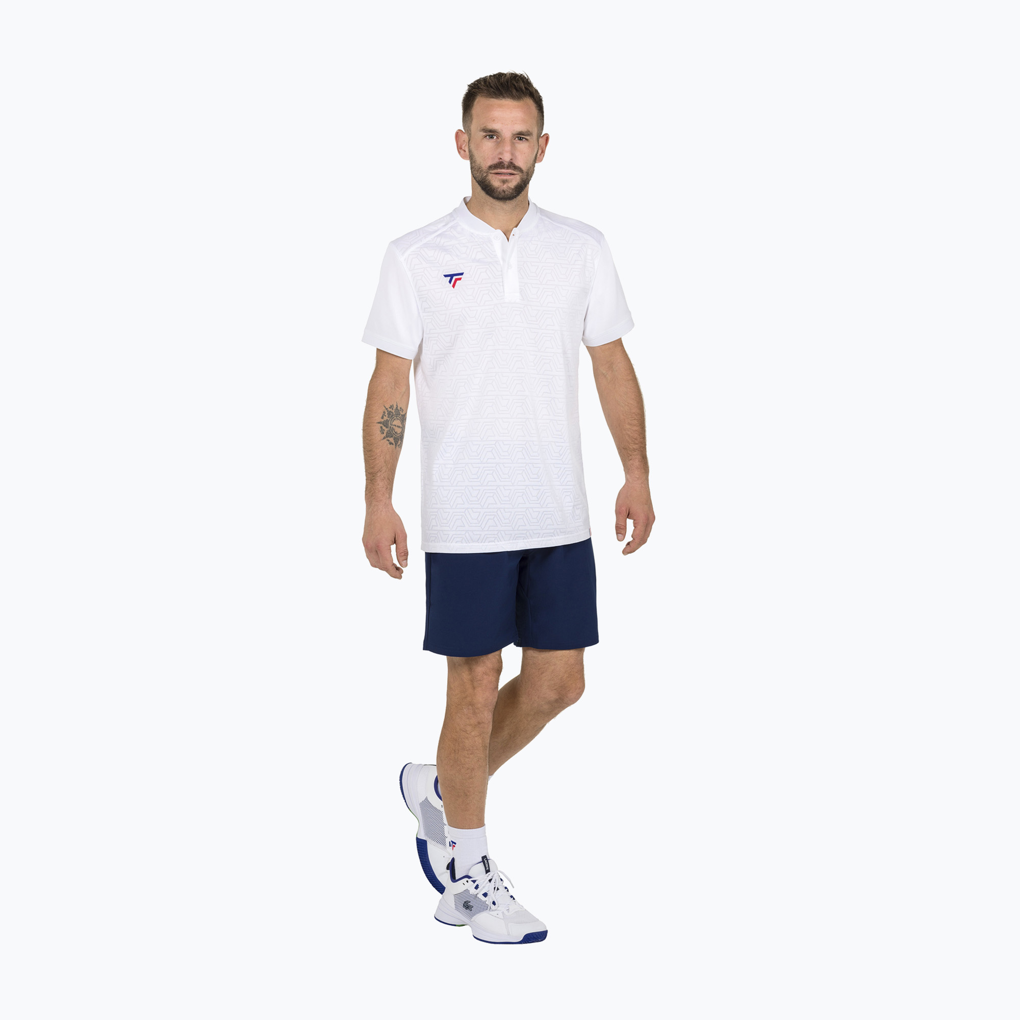 Koszulka polo tenisowa męska Tecnifibre Team Mesh white | WYSYŁKA W 24H | 30 DNI NA ZWROT