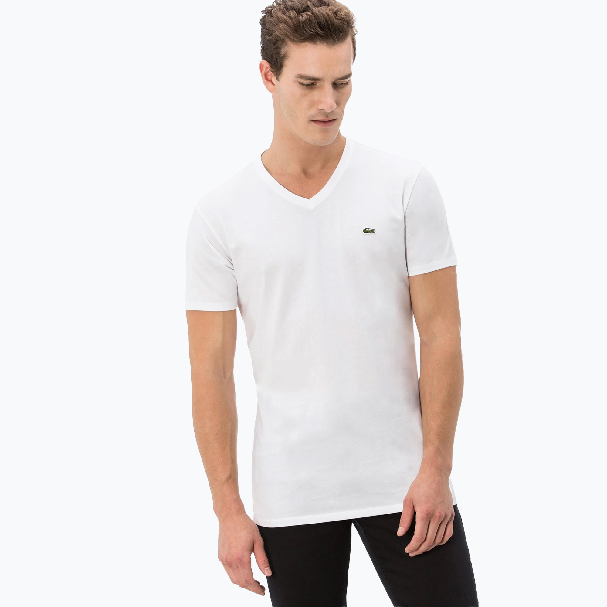 Koszulka męska Lacoste TH2036 white | WYSYŁKA W 24H | 30 DNI NA ZWROT