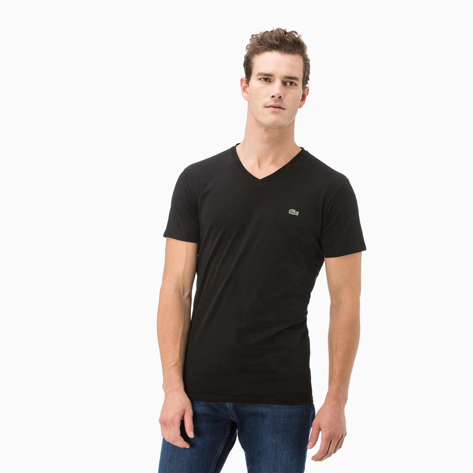 Koszulka męska Lacoste TH2036 black | WYSYŁKA W 24H | 30 DNI NA ZWROT