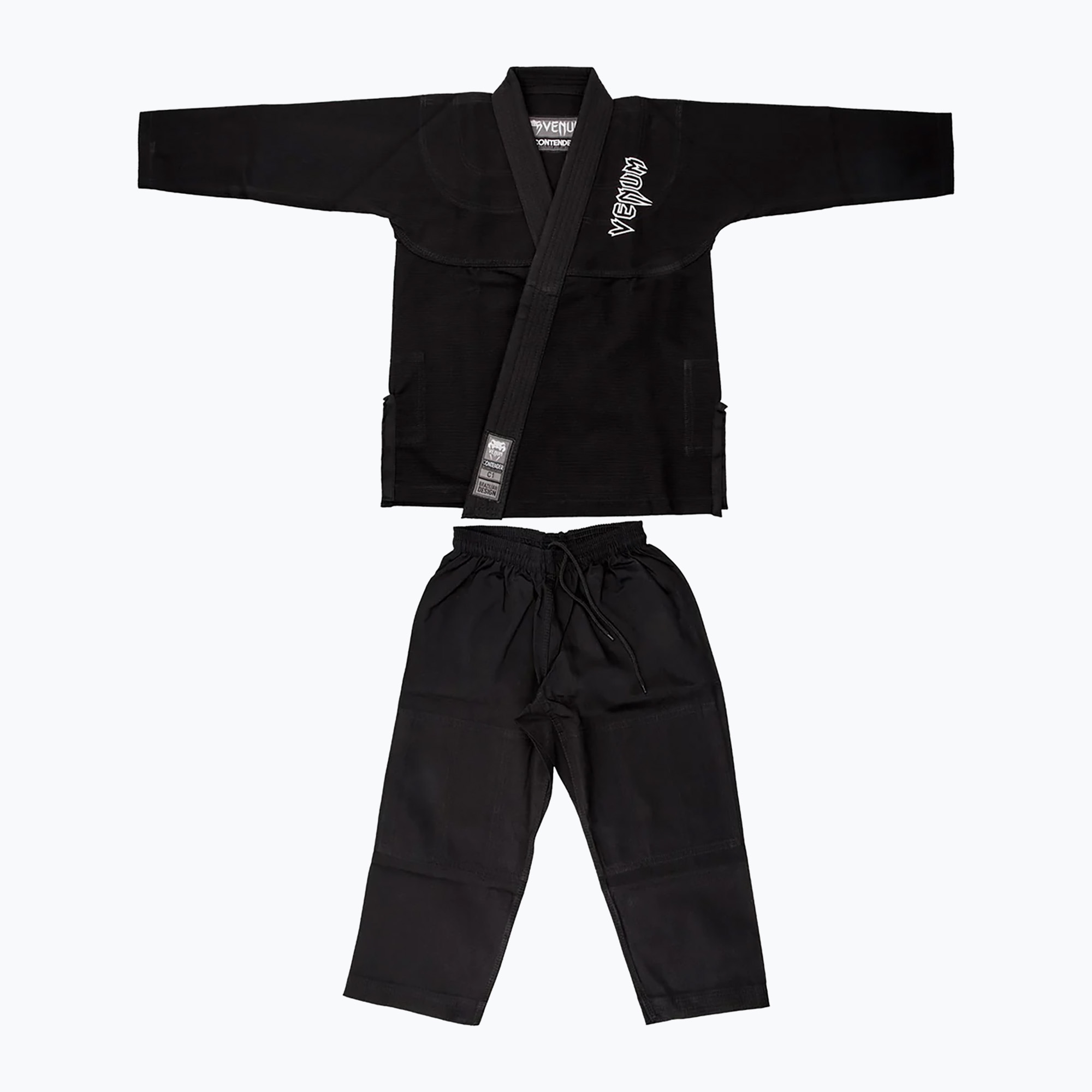 Zdjęcia - Ubrania do sportów walki Venum GI do brazylijskiego jiu-jitsu dziecięce  Contender Evo black | WYSYŁ 