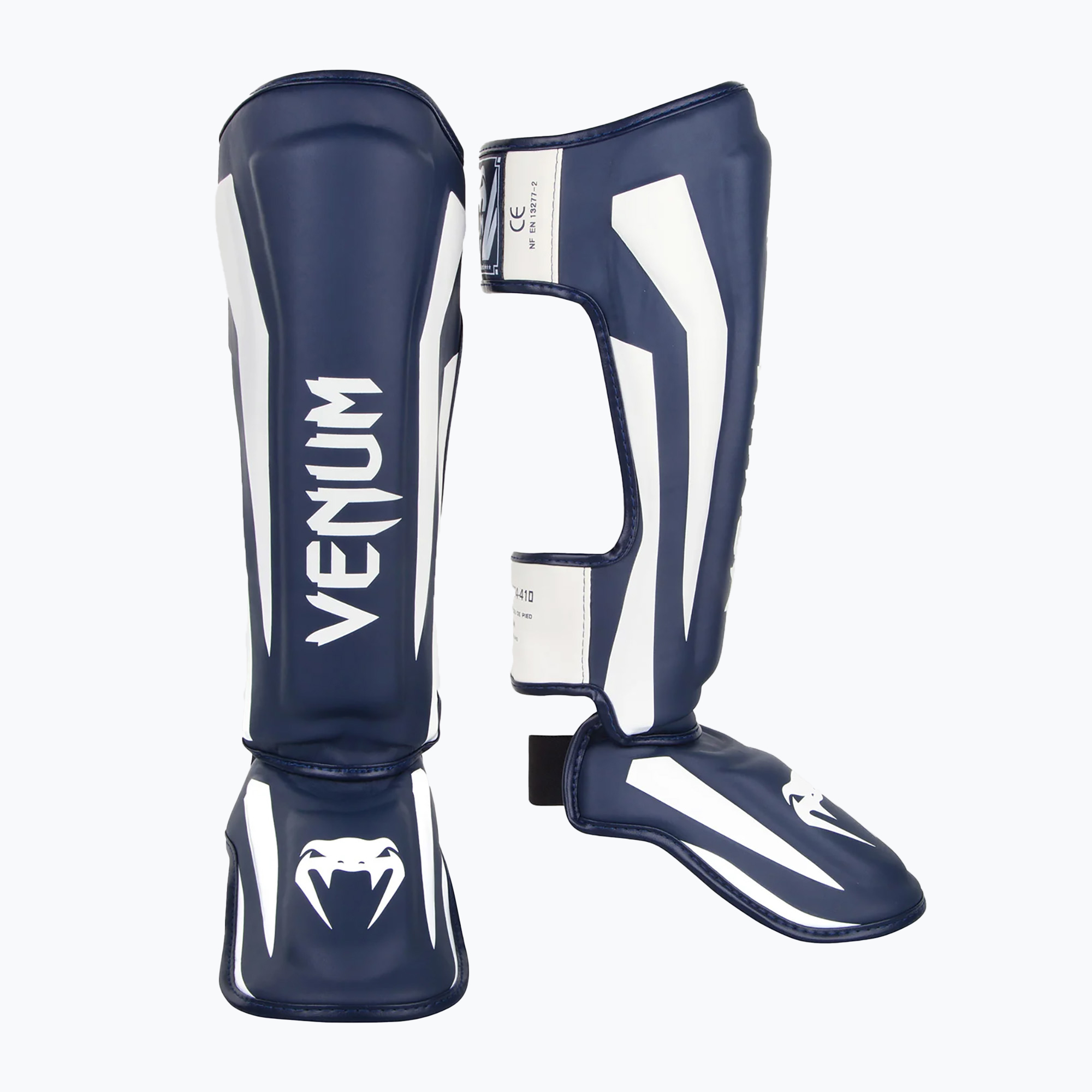 Ochraniacze piszczeli Venum Elite Standup white/navy blue | WYSYŁKA W 24H | 30 DNI NA ZWROT