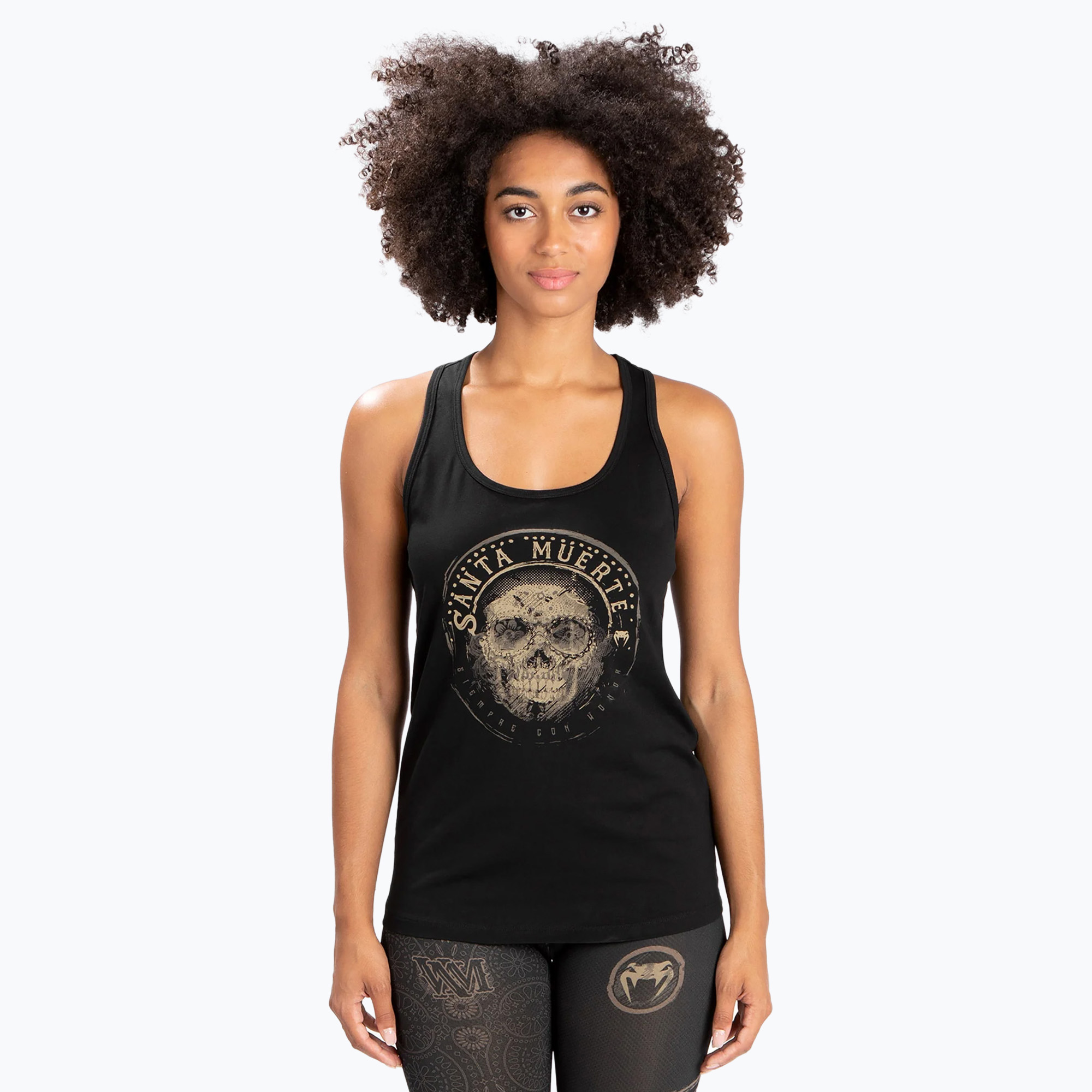 Tank top damski Venum Santa Muerte Dark Side black/brown | WYSYŁKA W 24H | 30 DNI NA ZWROT