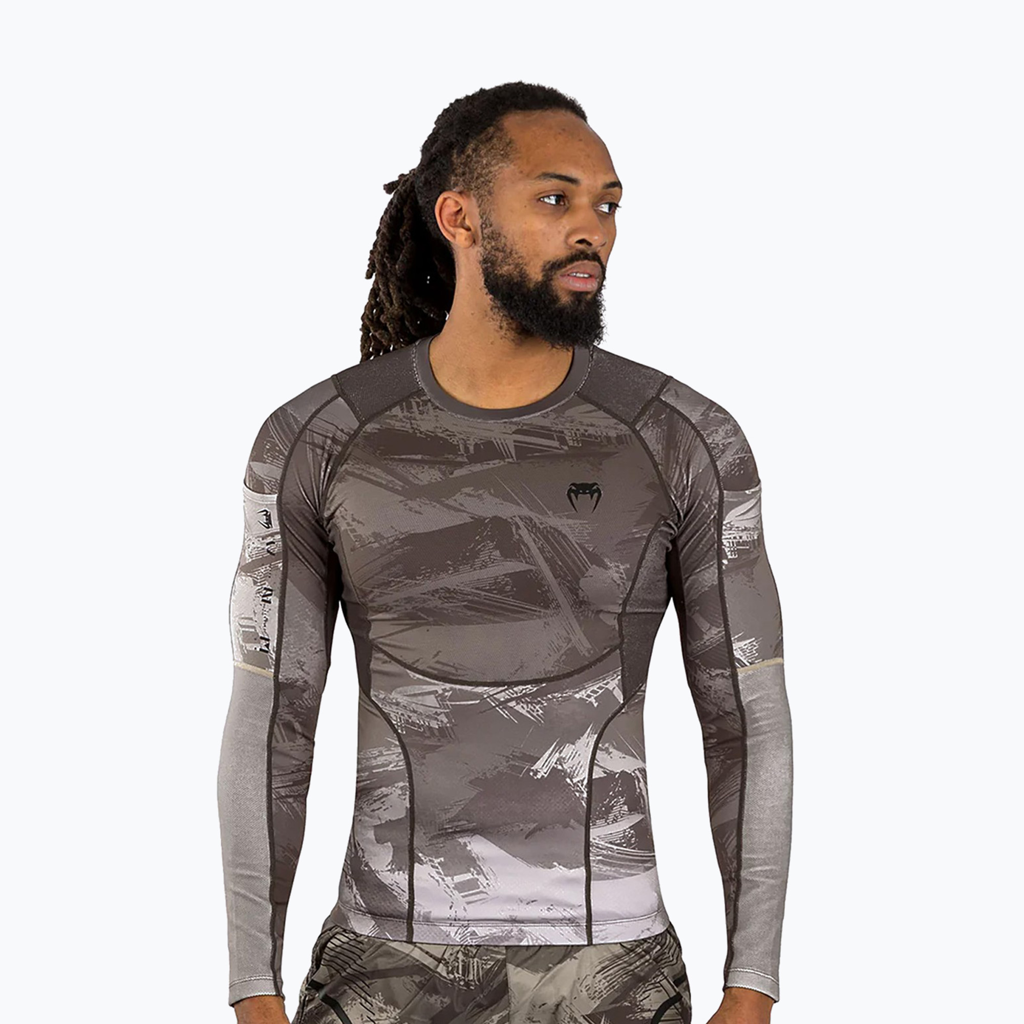 Longsleeve męski Venum Electron 3.0 Rashguard sand 