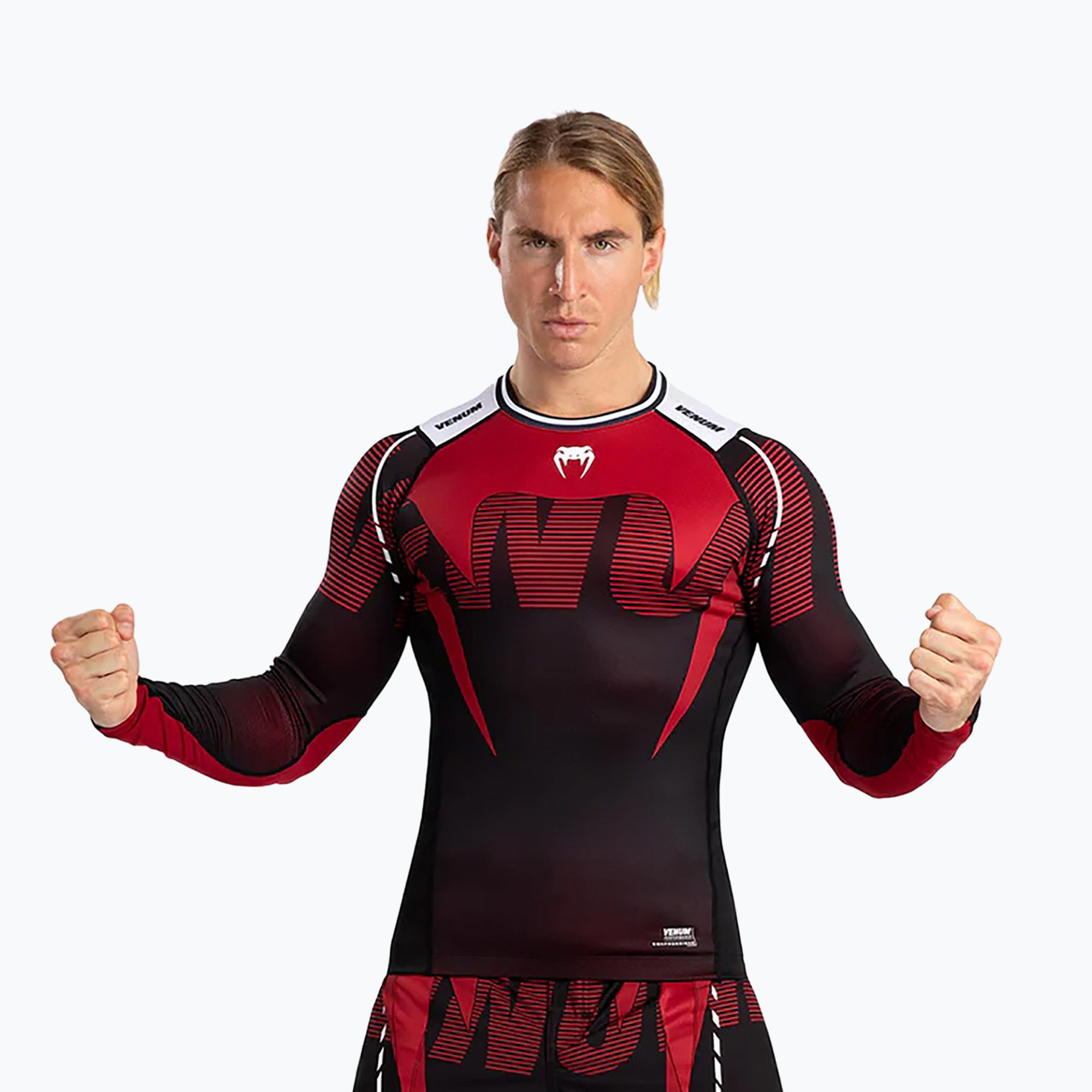 Longsleeve męski Venum Adrenaline Rashguard black/red 