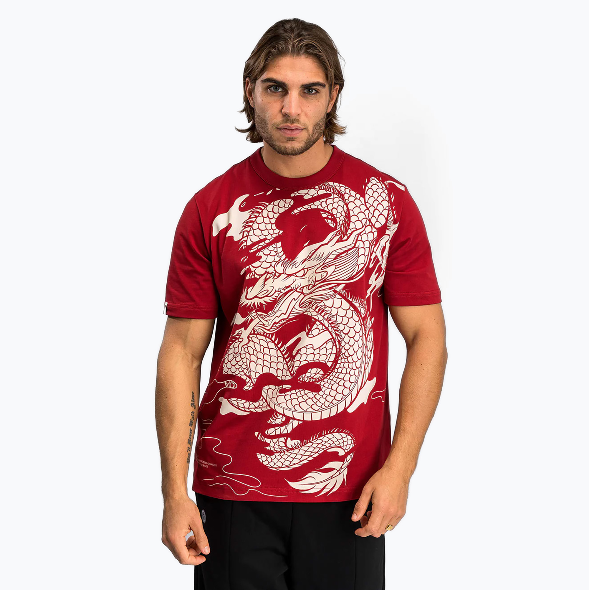 Koszulka męska Venum Dragon’S Flight Men’S T-Shirt cherry red/cream white | WYSYŁKA W 24H | 30 DNI NA ZWROT