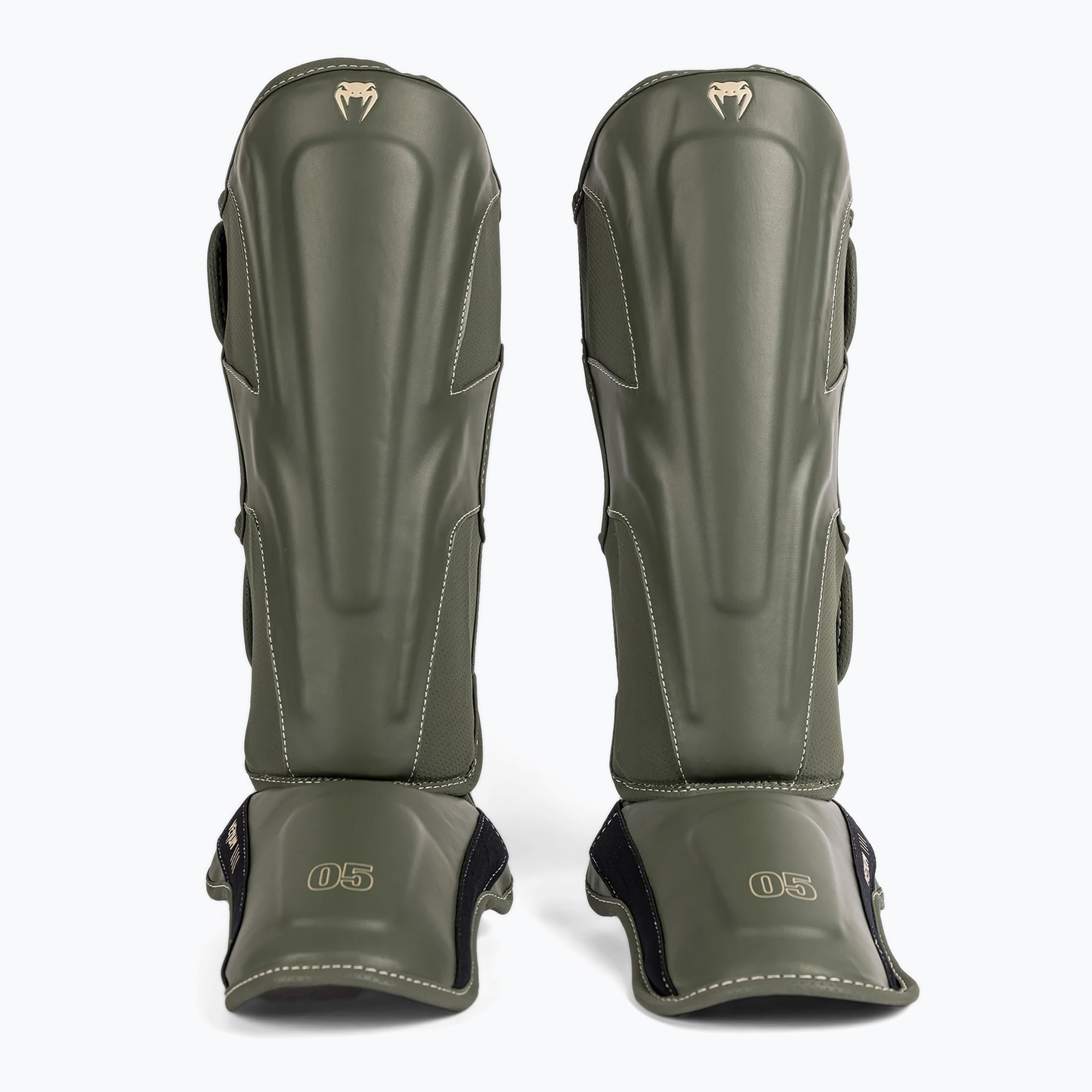 Ochraniacze piszczeli i stóp męskie Venum Impact Evo military green 