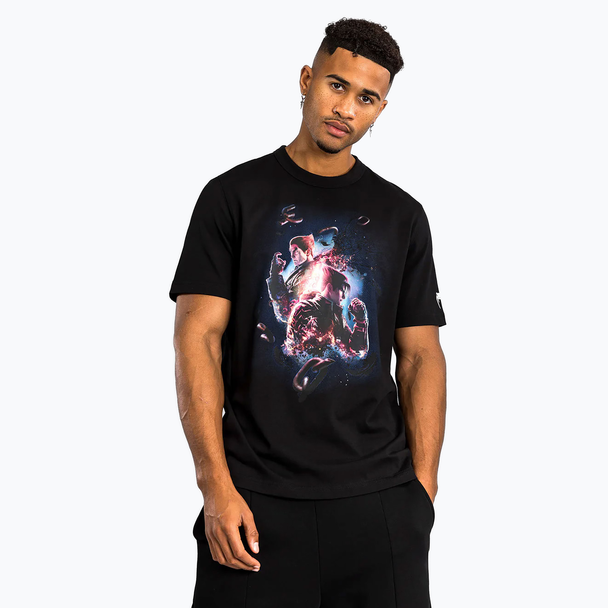 Koszulka męska Venum X Tekken 8 - T-Shirt black/white | WYSYŁKA W 24H | 30 DNI NA ZWROT