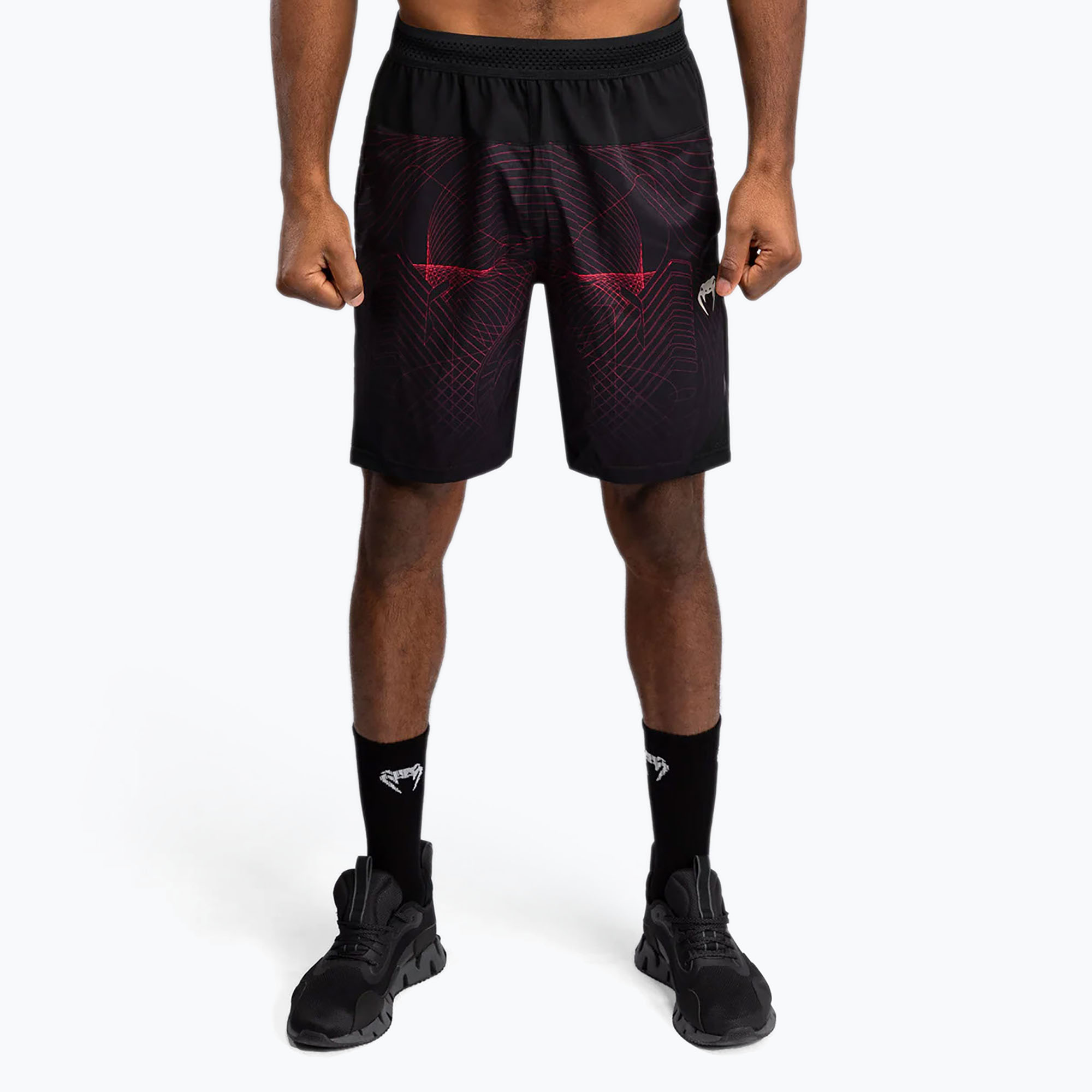 Spodenki treningowe męskie Venum G-Fit Air Men'S Training Shorts deep black/fire red | WYSYŁKA W 24H | 30 DNI NA ZWROT