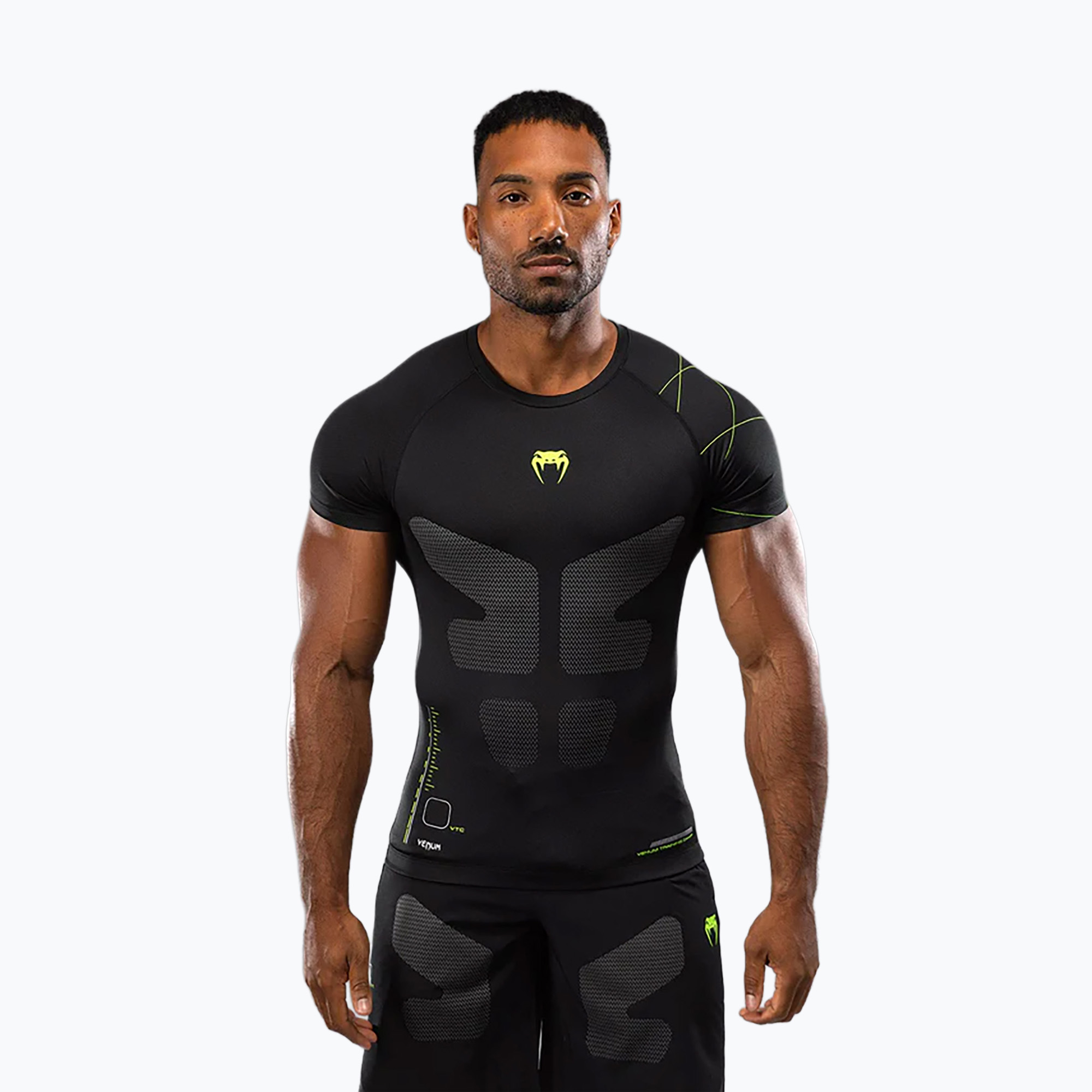 Rashguard męski Venum Training Camp 4.0 Rashguard black/neo green 