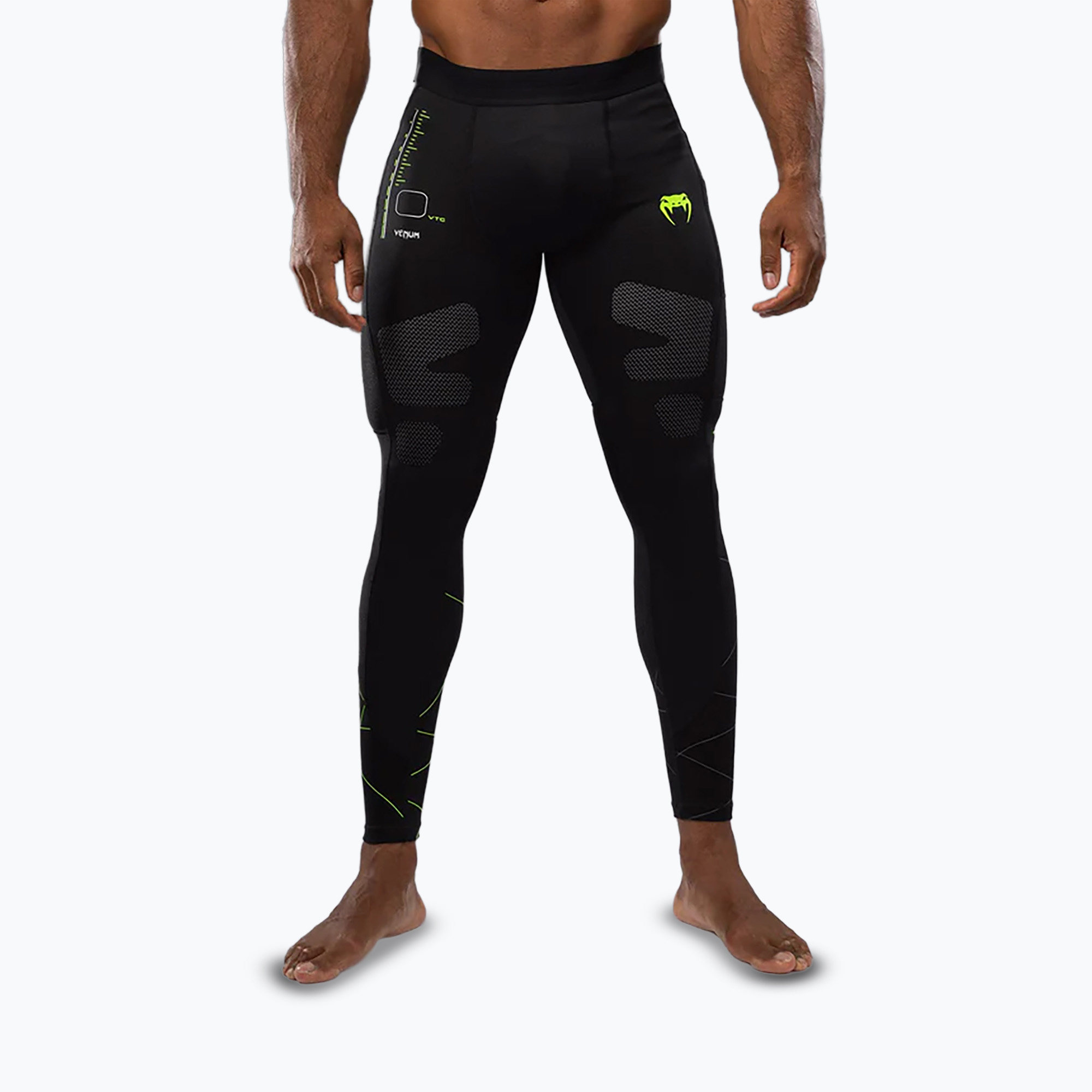 Legginsy treningowe męskie Venum Training Camp 4.0 black/neo green 