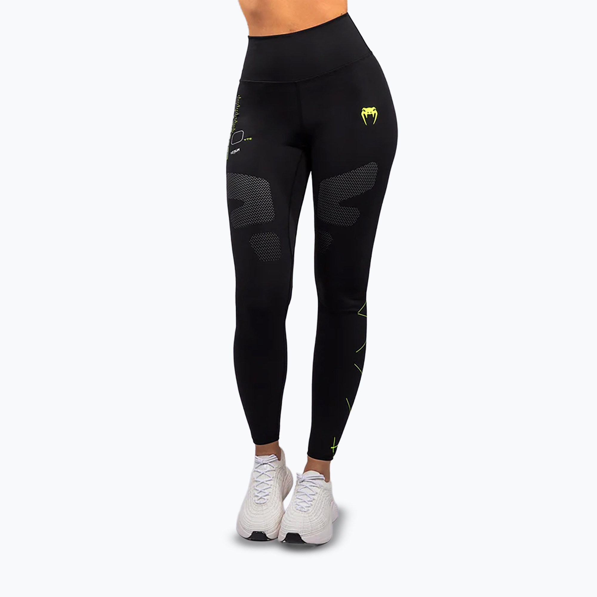 Legginsy treningowe damskie Venum Training Camp 4.0 black/neo green 