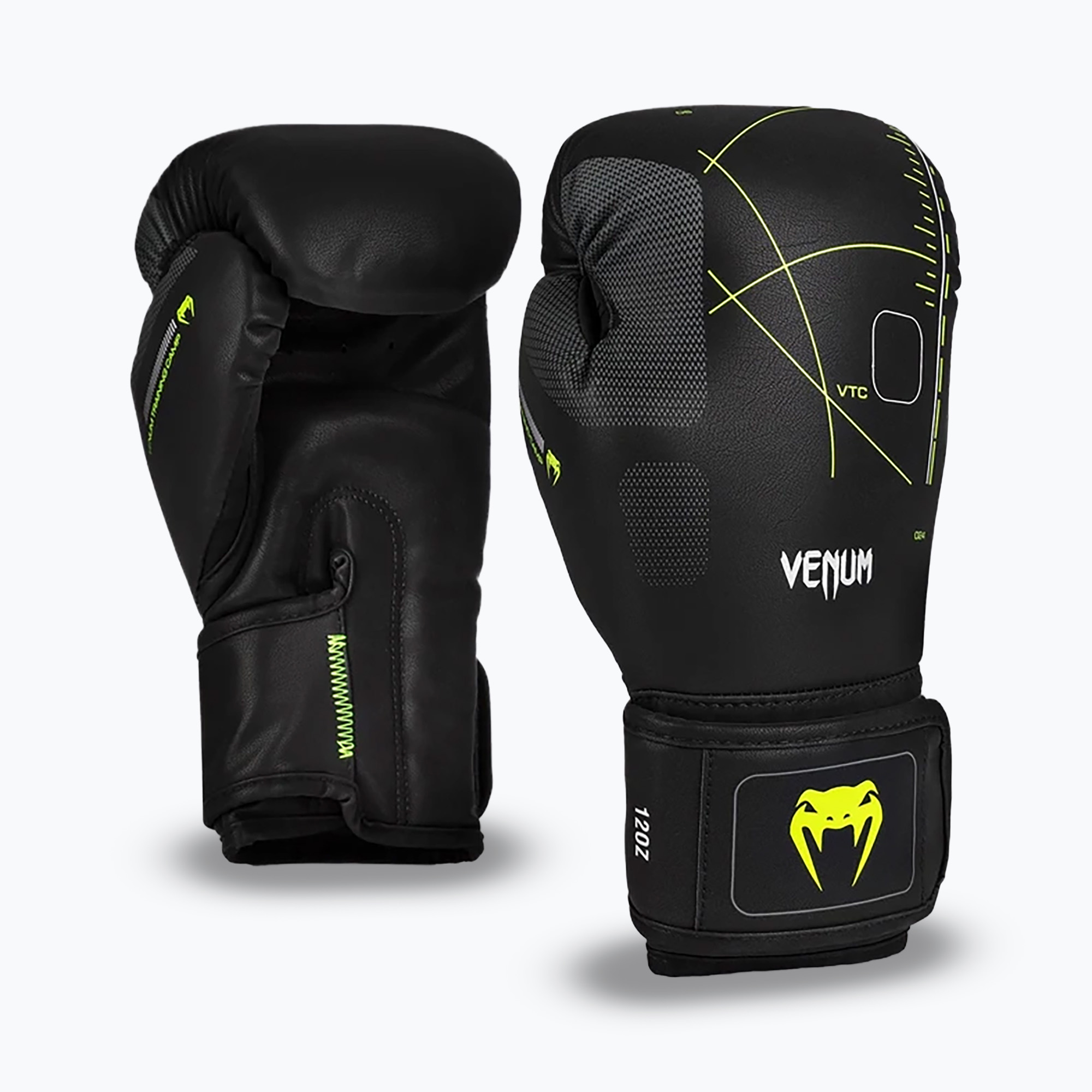 Rękawice bokserskie Venum Training Camp 4.0 black/neo green 