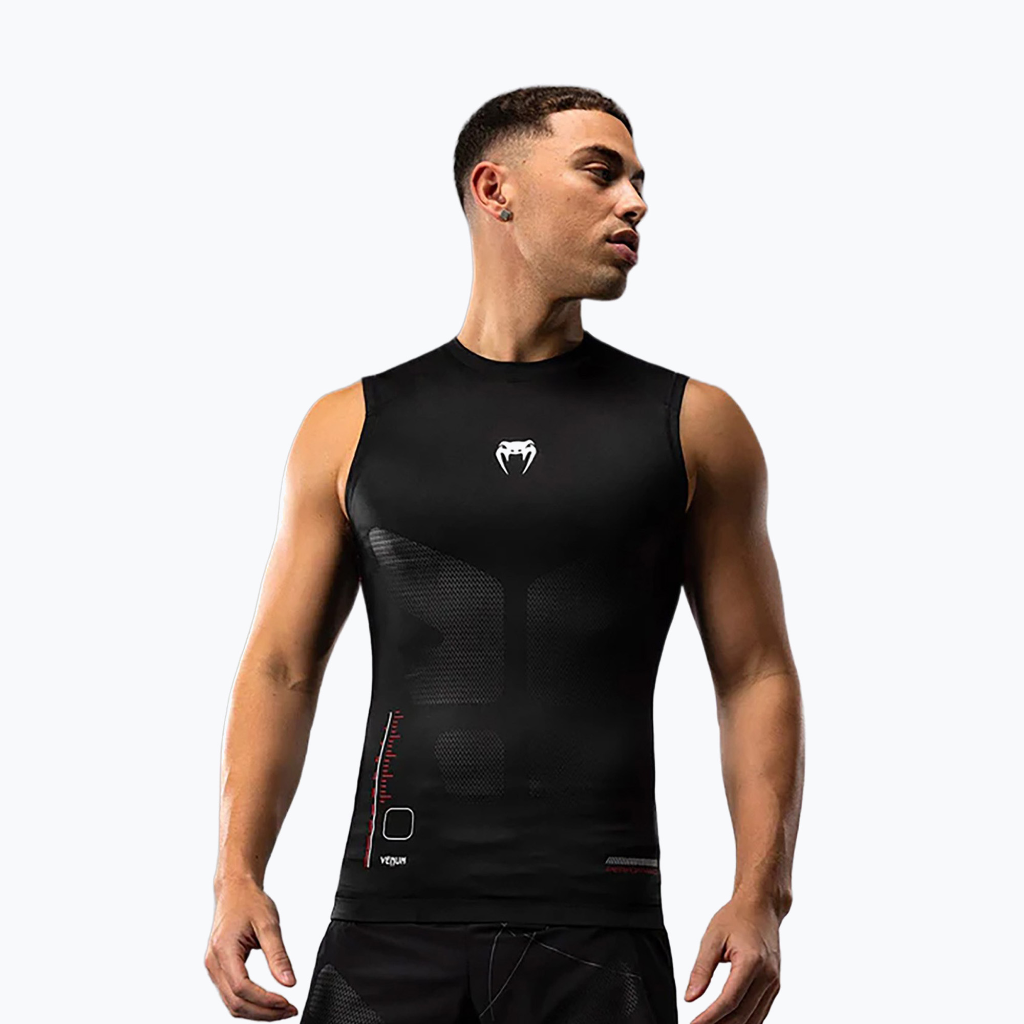 Koszulka treningowa męska Venum Tactical XT 05522 Rashguards black/fire red 